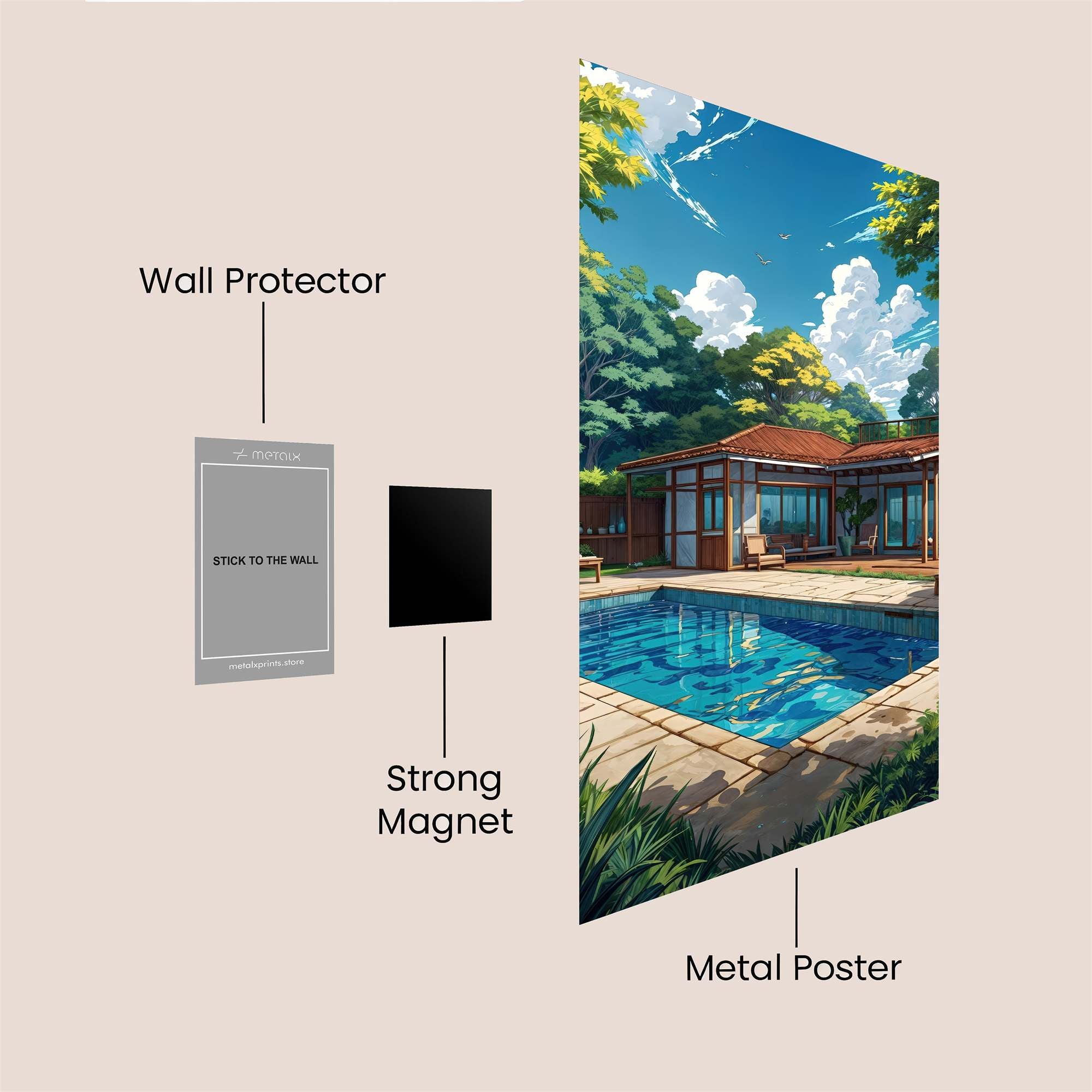 Villa Serenity Safe Wall Magnetic / M