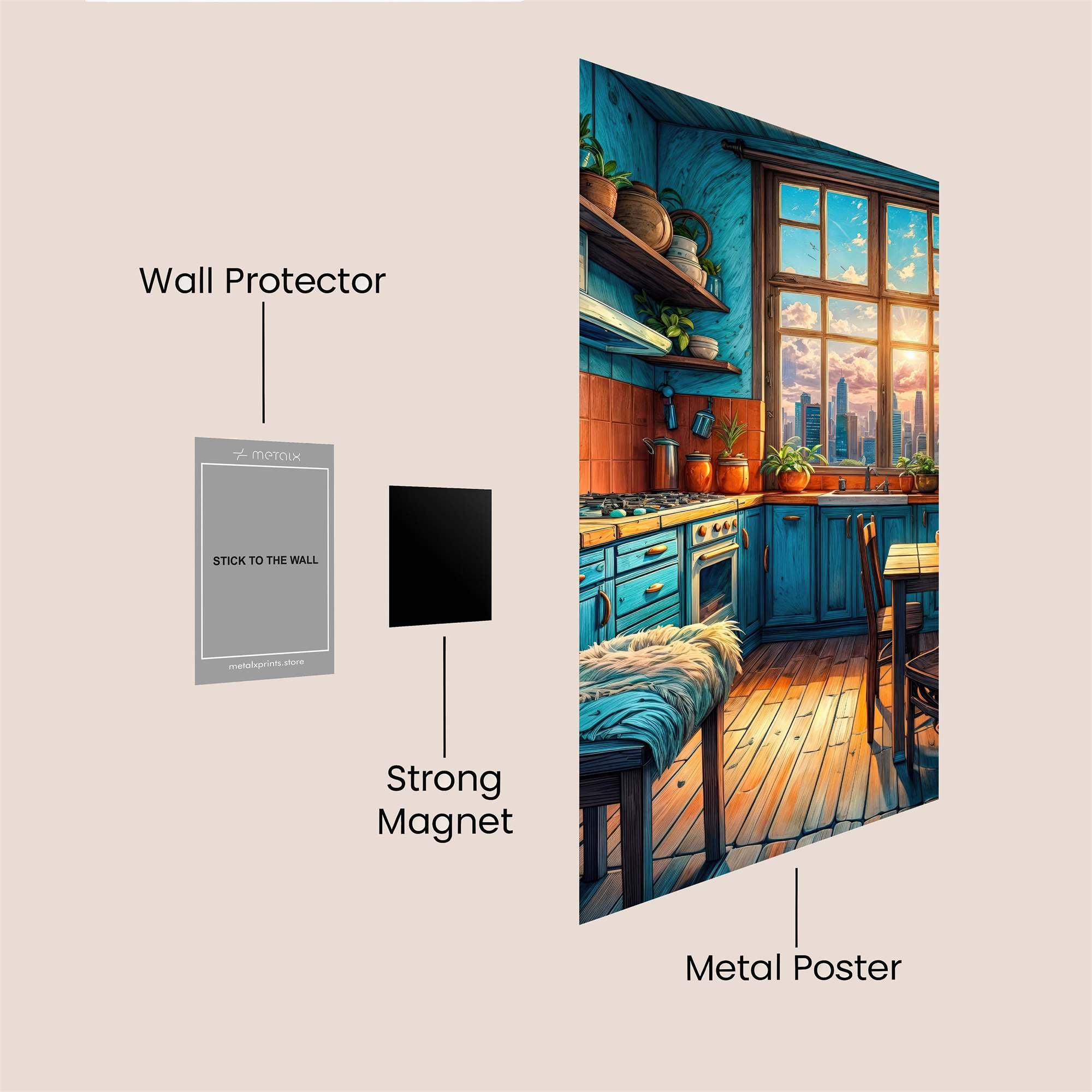 Sunrise Serenity Safe Wall Magnetic / M