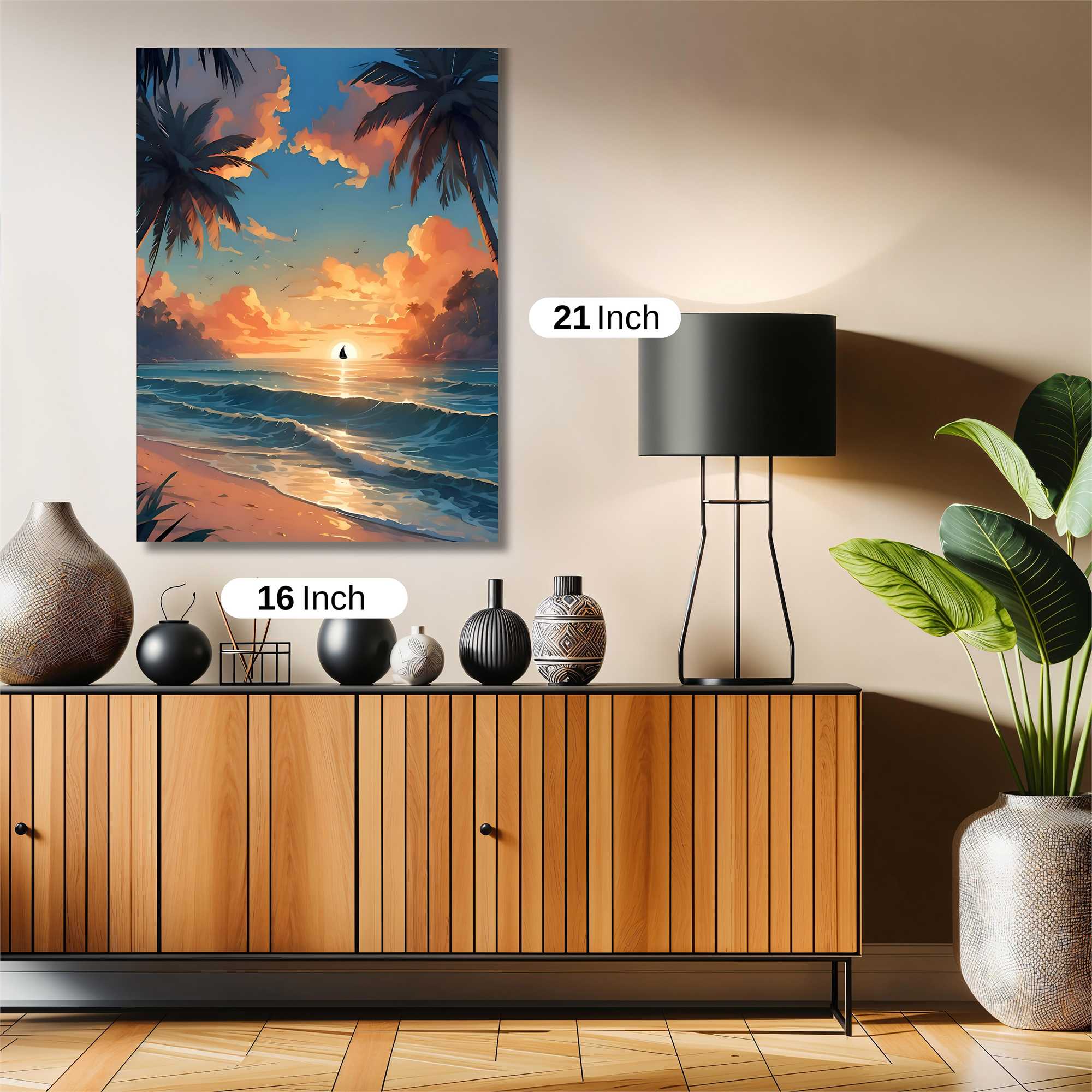 Sunset Serenity Safe Wall Magnetic / M