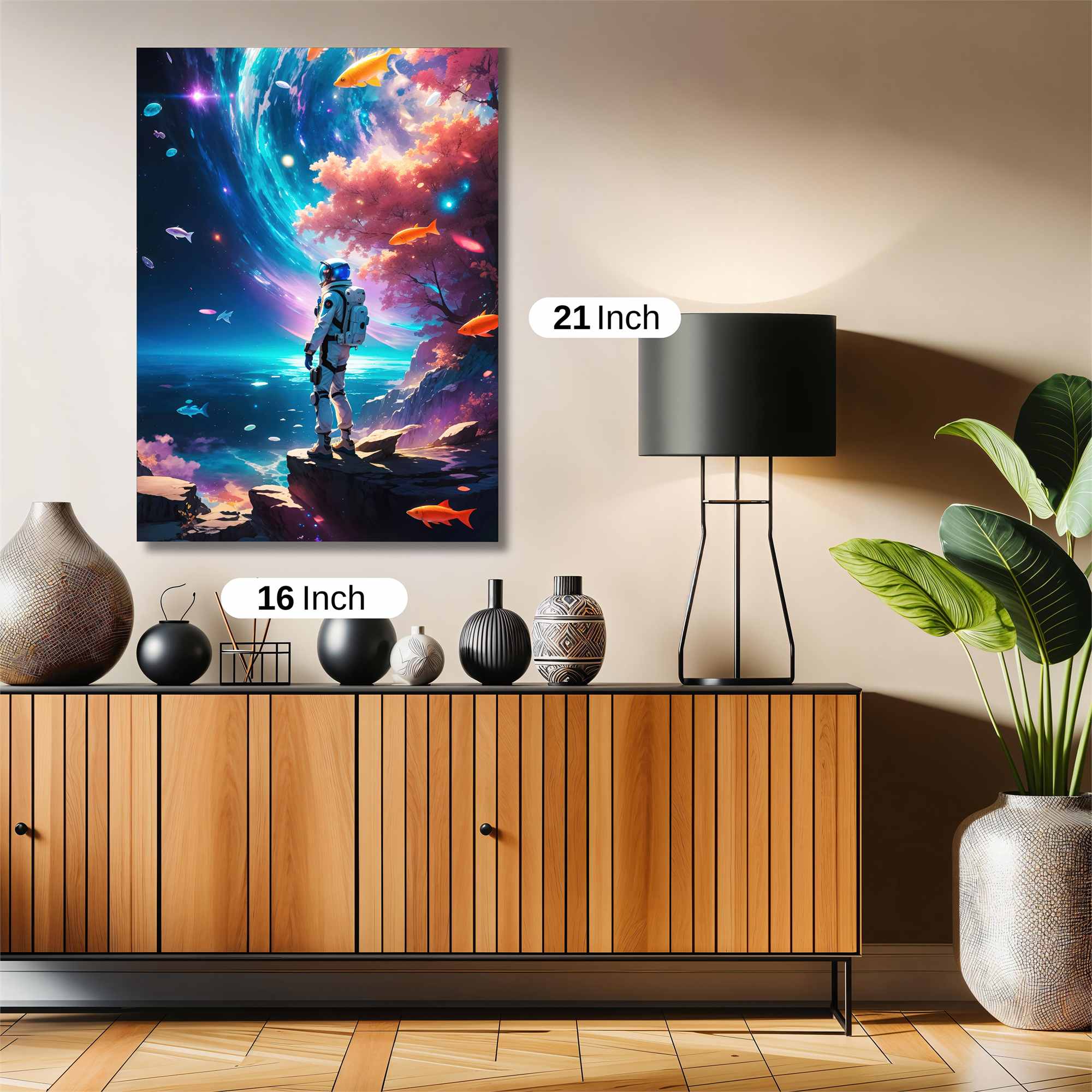 Astronaut Dreamscape Safe Wall Magnetic / M