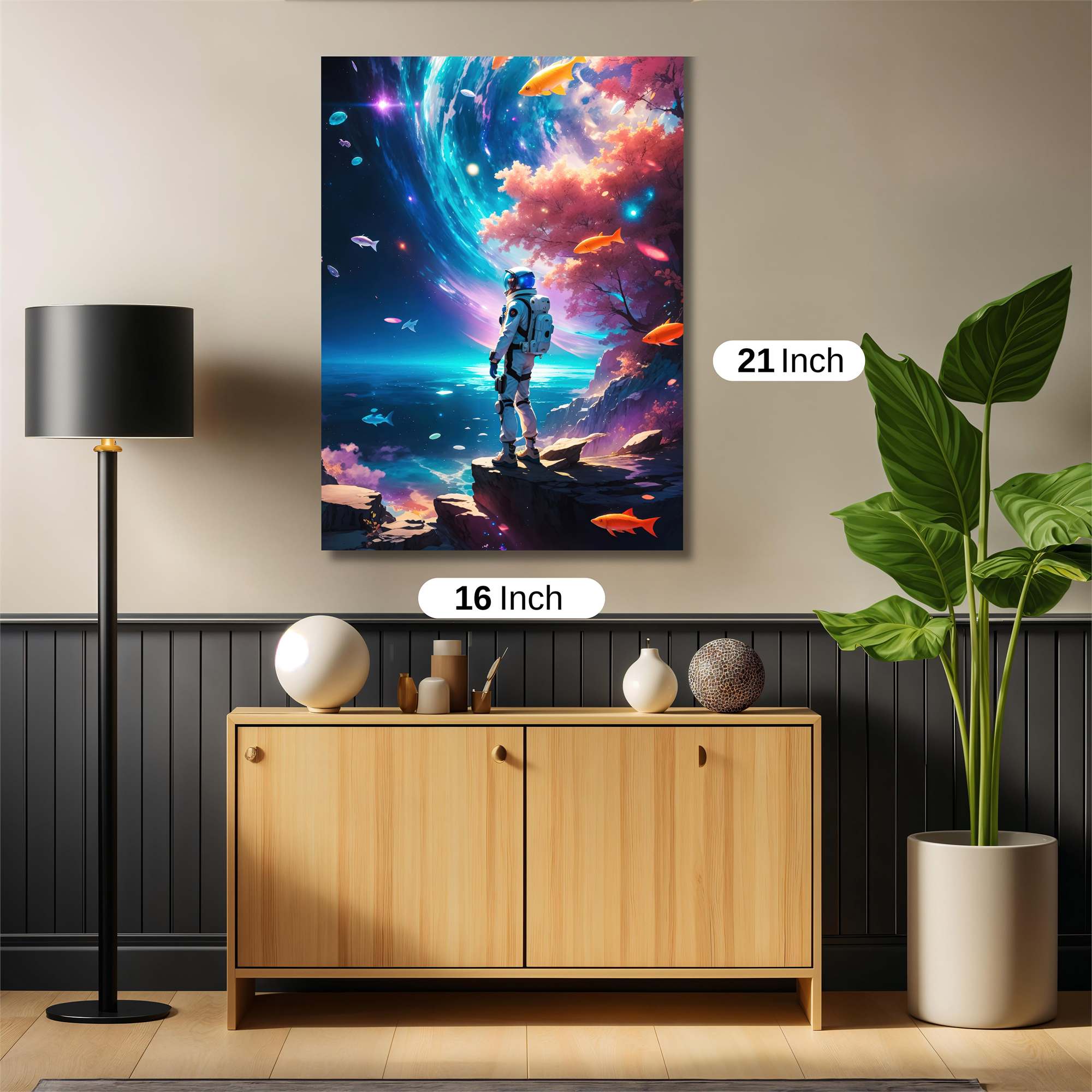 Astronaut Dreamscape Safe Wall Magnetic / M