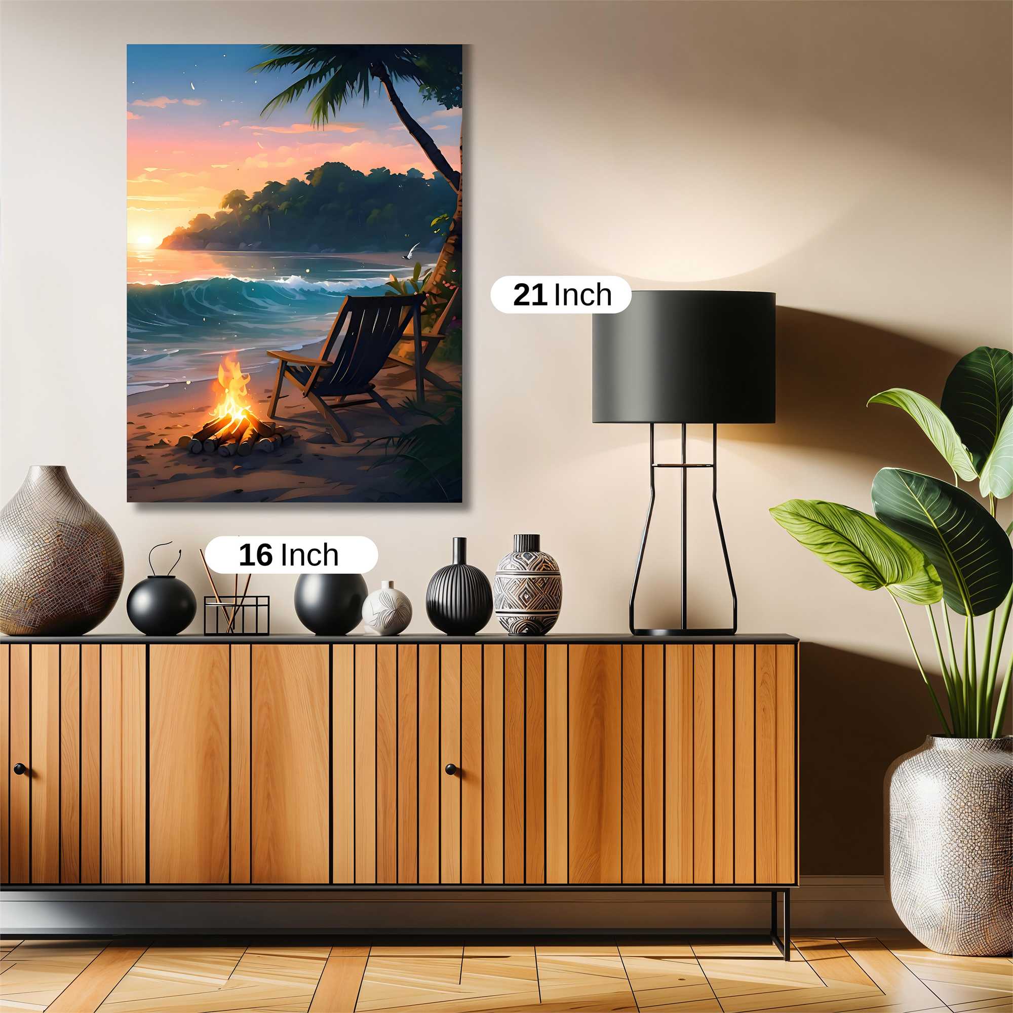 Sunset Serenity Safe Wall Magnetic / M