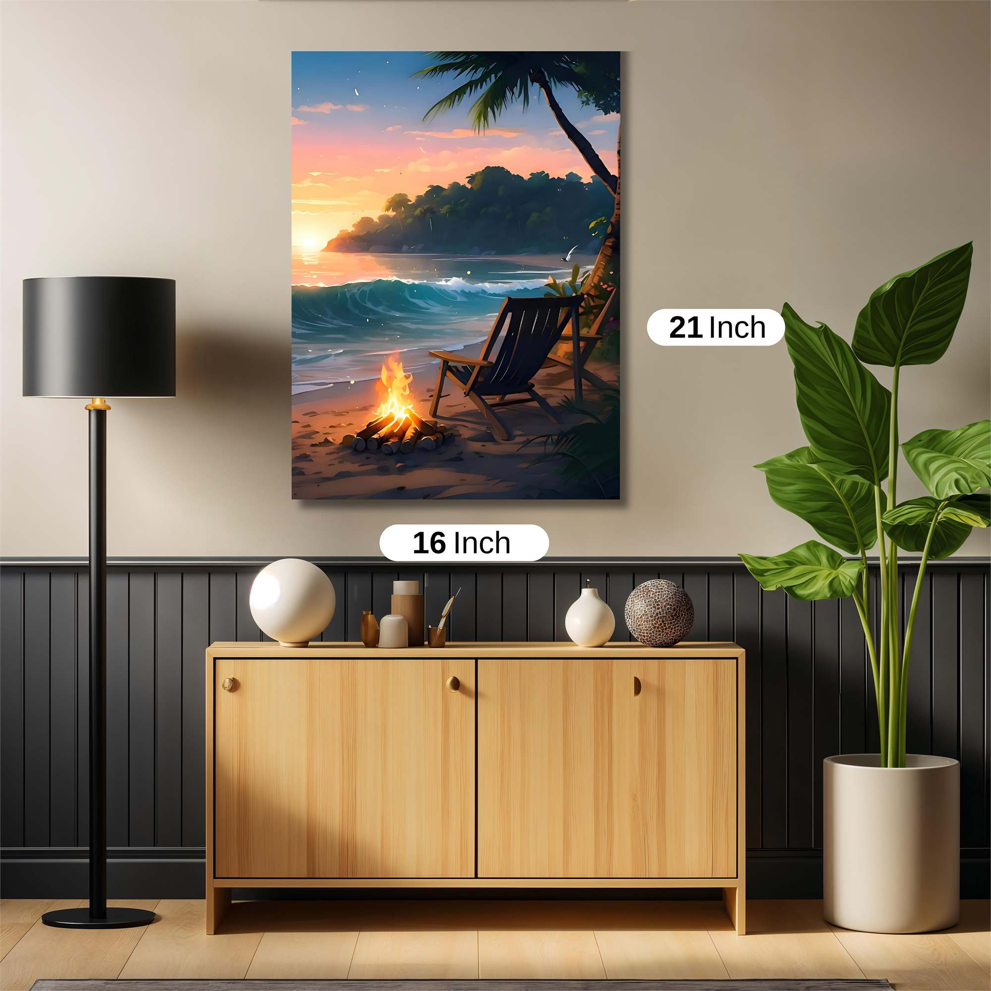 Sunset Serenity Safe Wall Magnetic / M