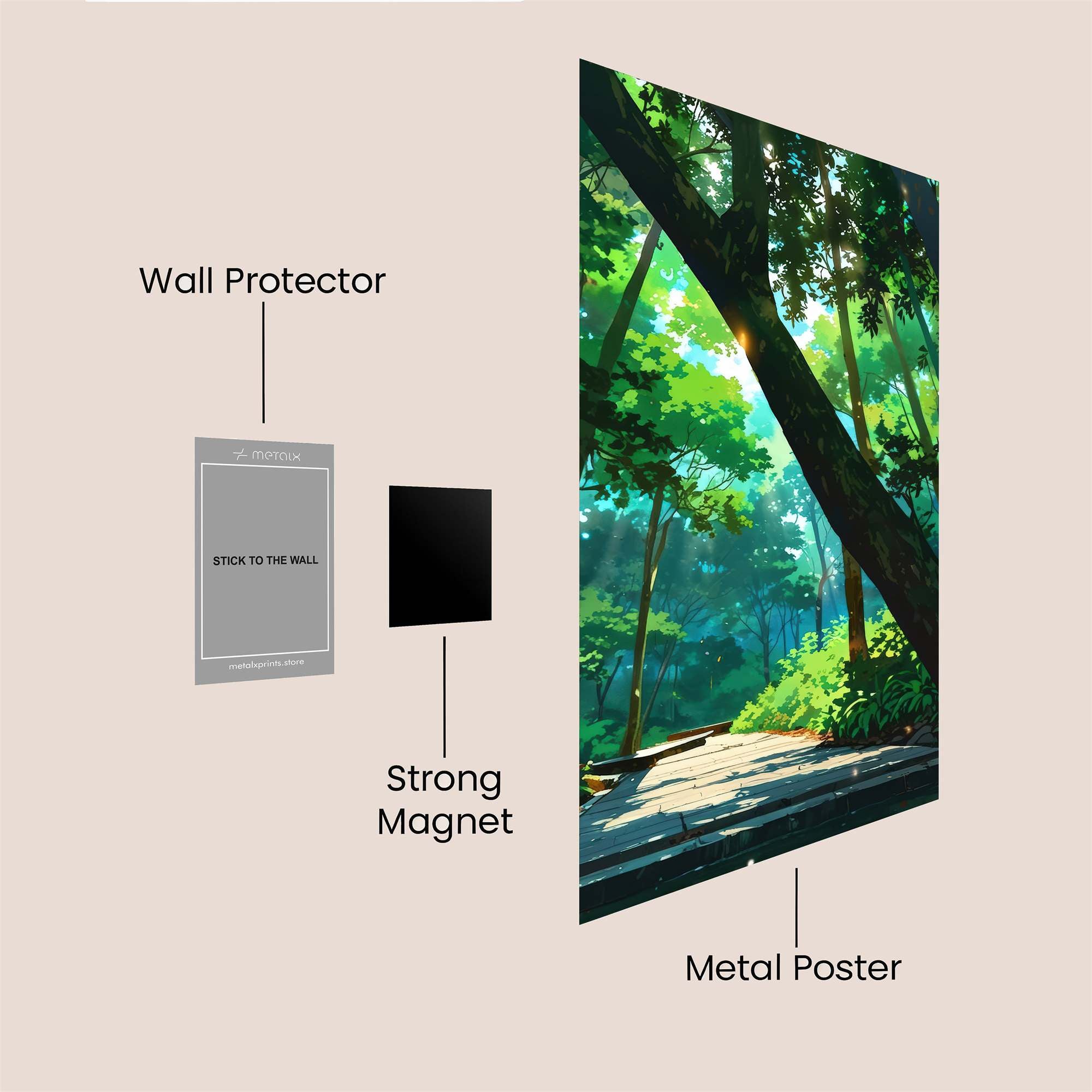 Forest Serenity Safe Wall Magnetic / M