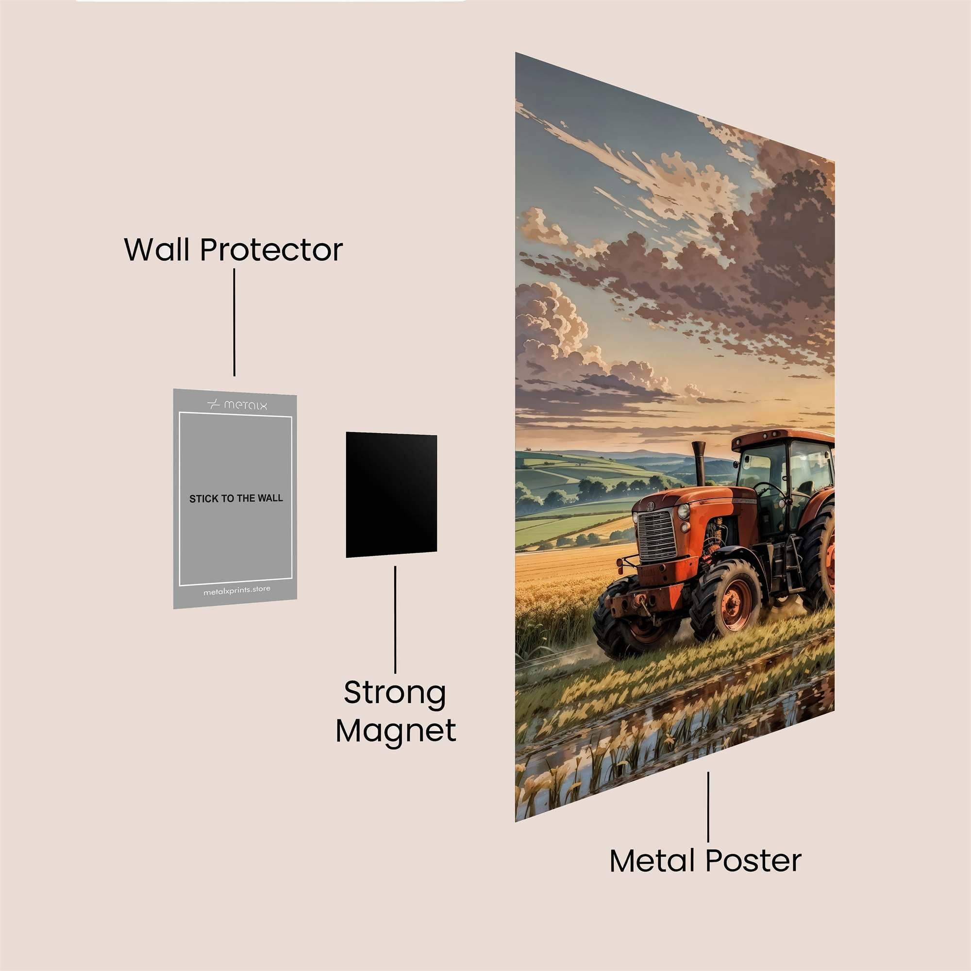 Tractor Twilight Safe Wall Magnetic / M