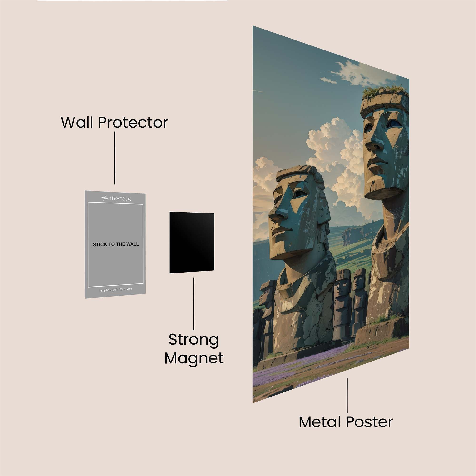 Moai Mystery Safe Wall Magnetic / M
