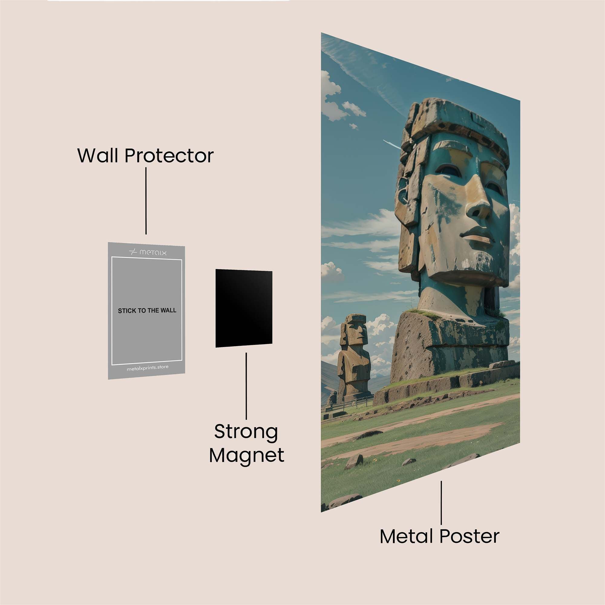 Moai Majesty Safe Wall Magnetic / M