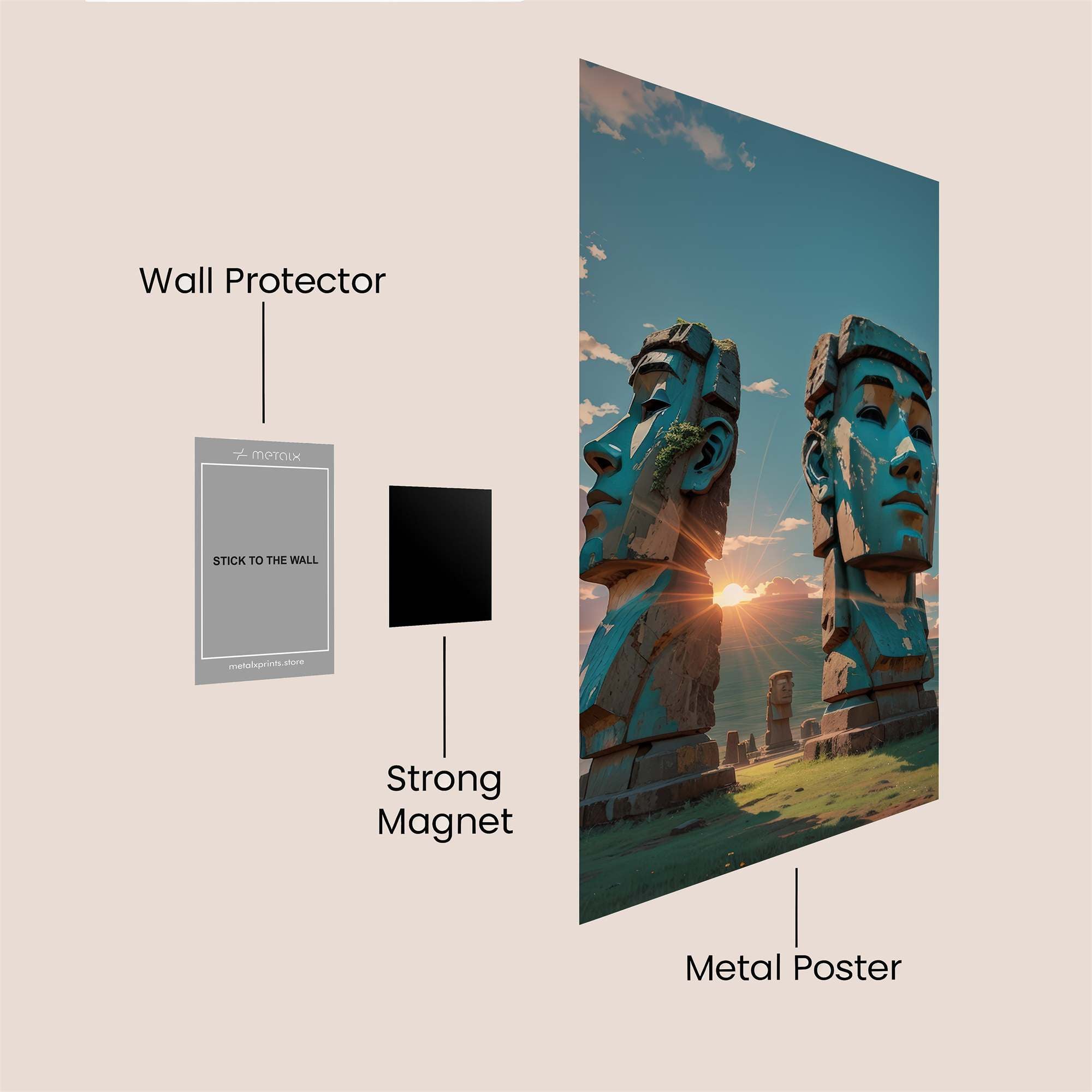 Moai Mystery Safe Wall Magnetic / M