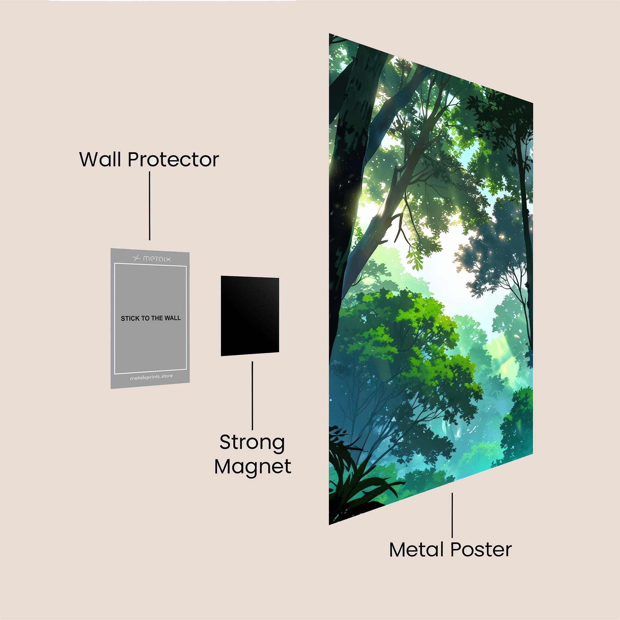 Forest Serenity Safe Wall Magnetic / M