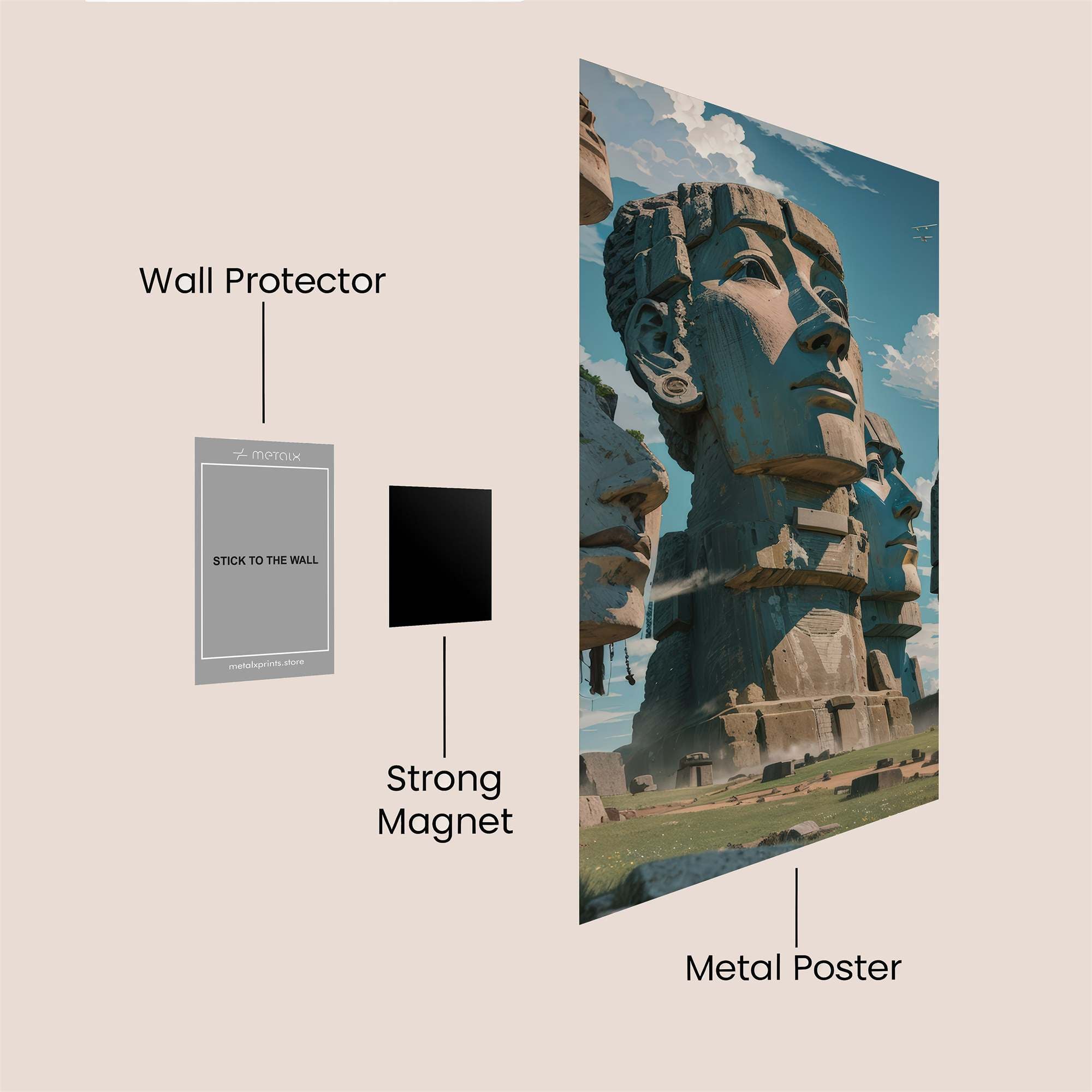 Moai Majestic Safe Wall Magnetic / M