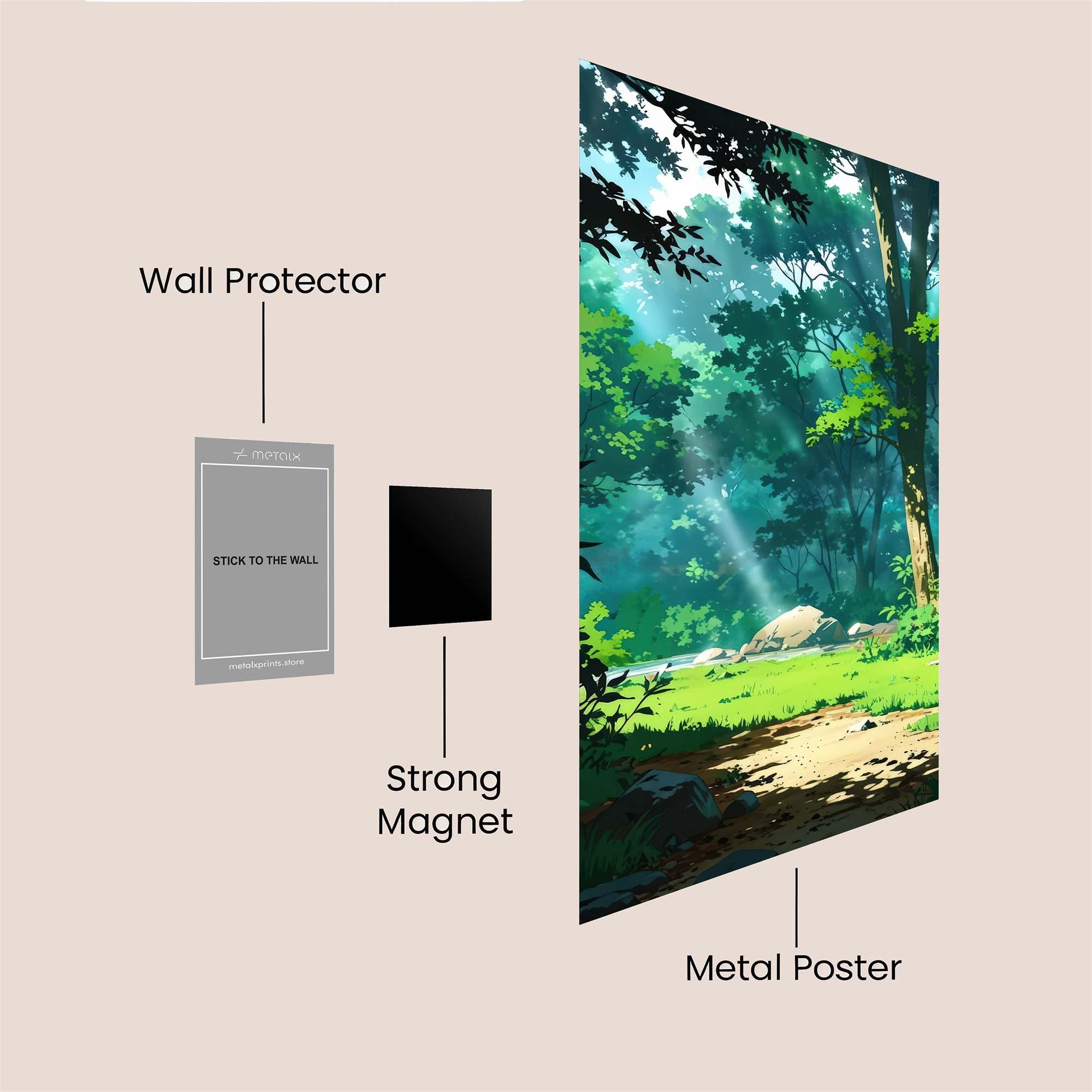 Forest Serenity Safe Wall Magnetic / M