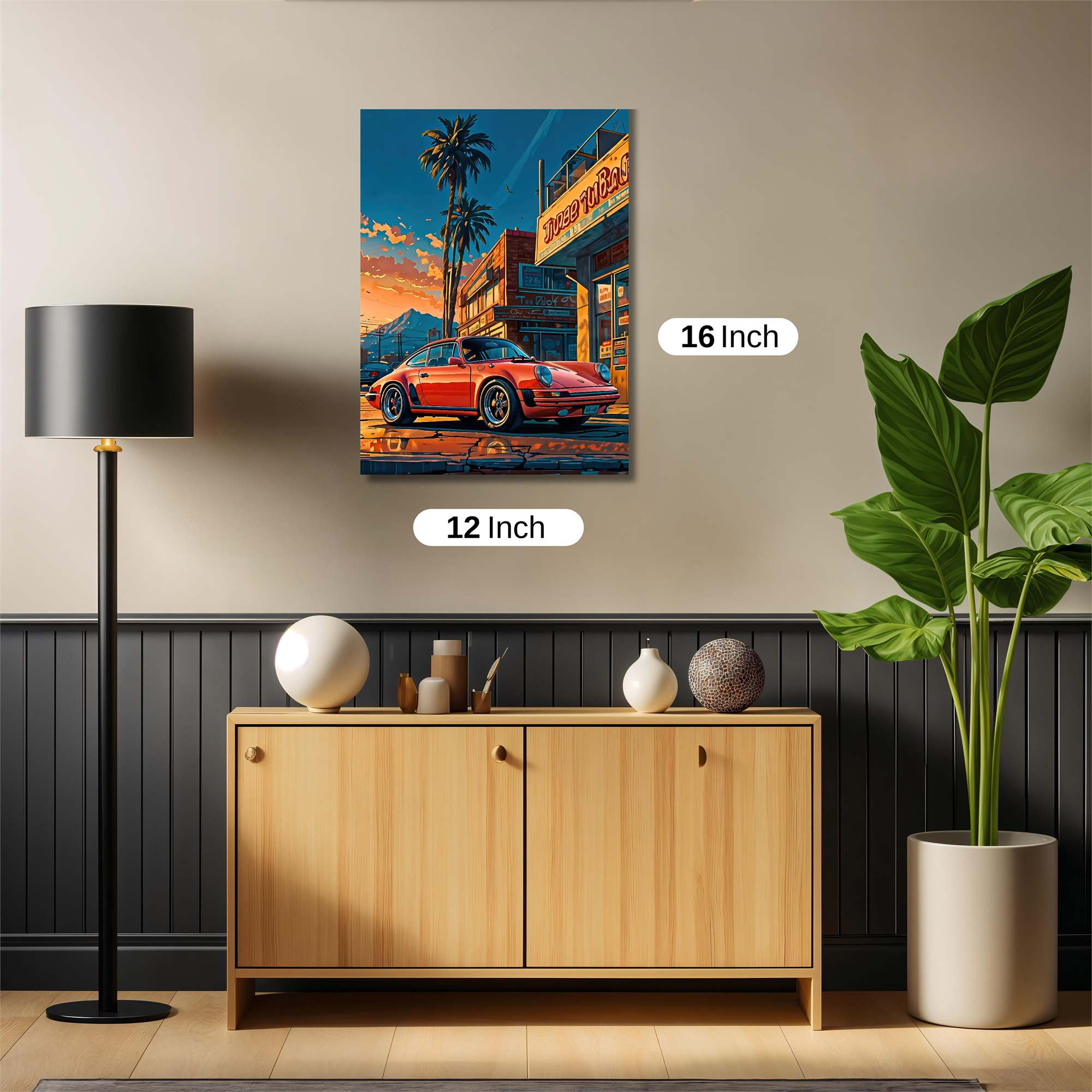 Porsche Dusk Safe Wall Magnetic / M