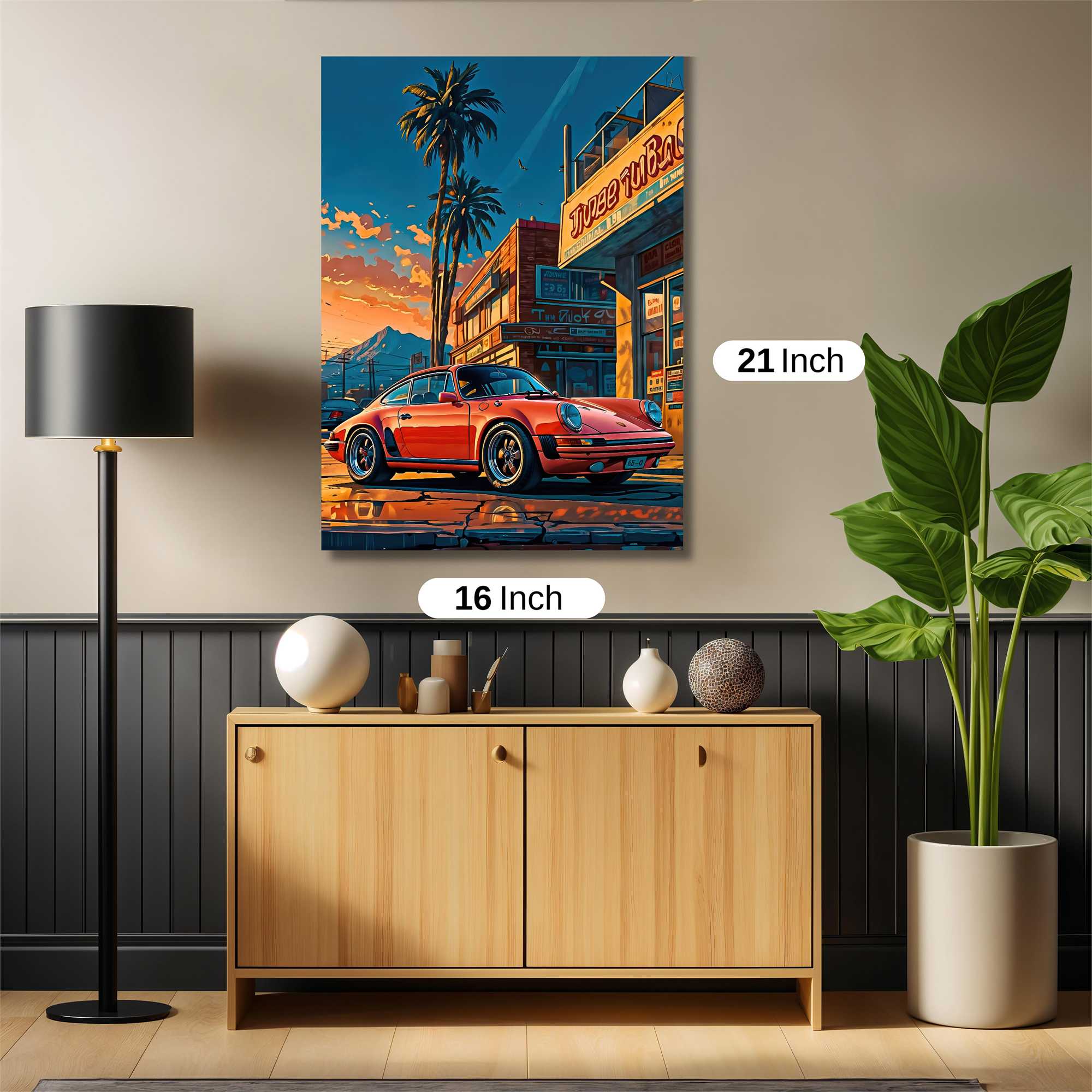 Porsche Dusk Safe Wall Magnetic / M