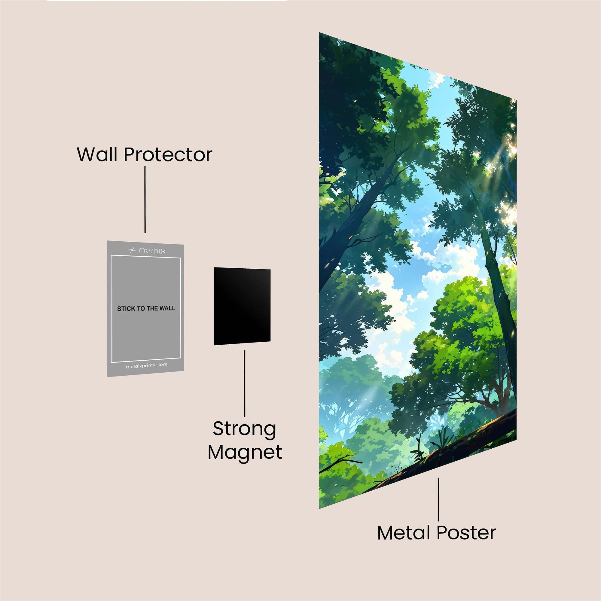 Forest Serenity Safe Wall Magnetic / M