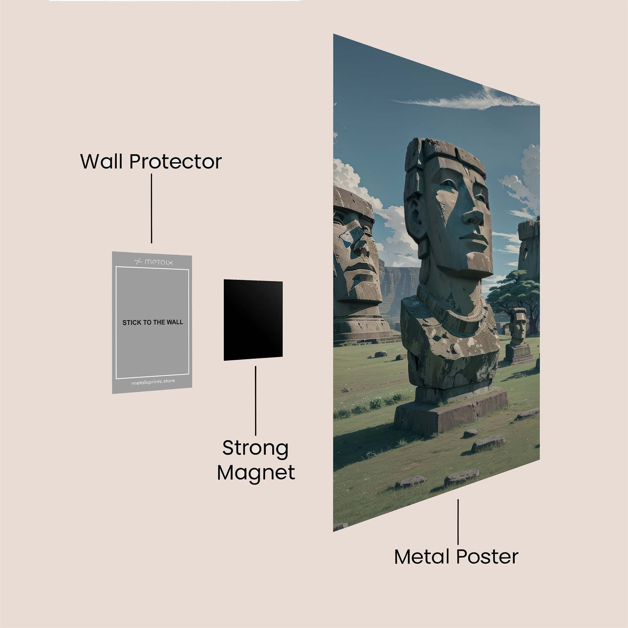 Moai Majesty Safe Wall Magnetic / M
