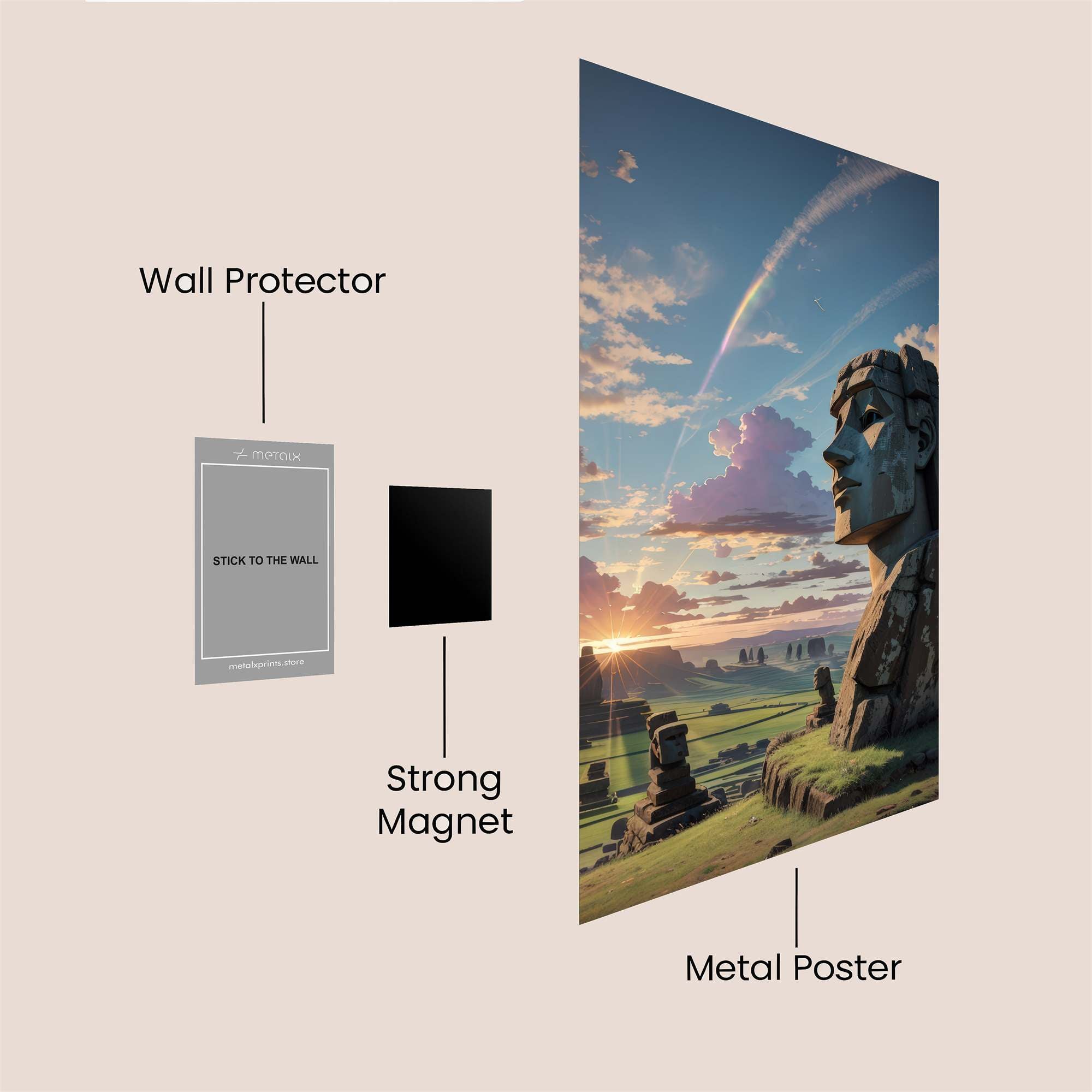Moai Serenity Safe Wall Magnetic / M