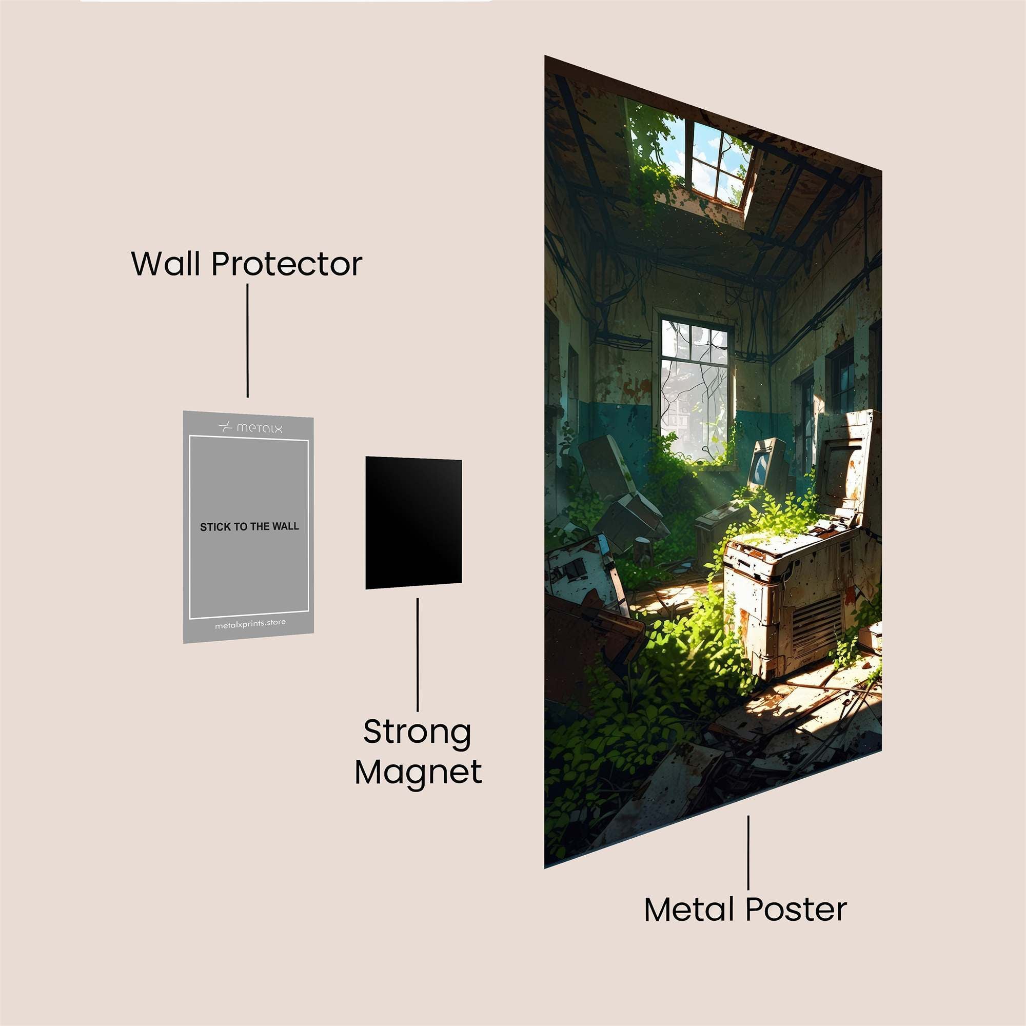 Decay Reclaimed Safe Wall Magnetic / M
