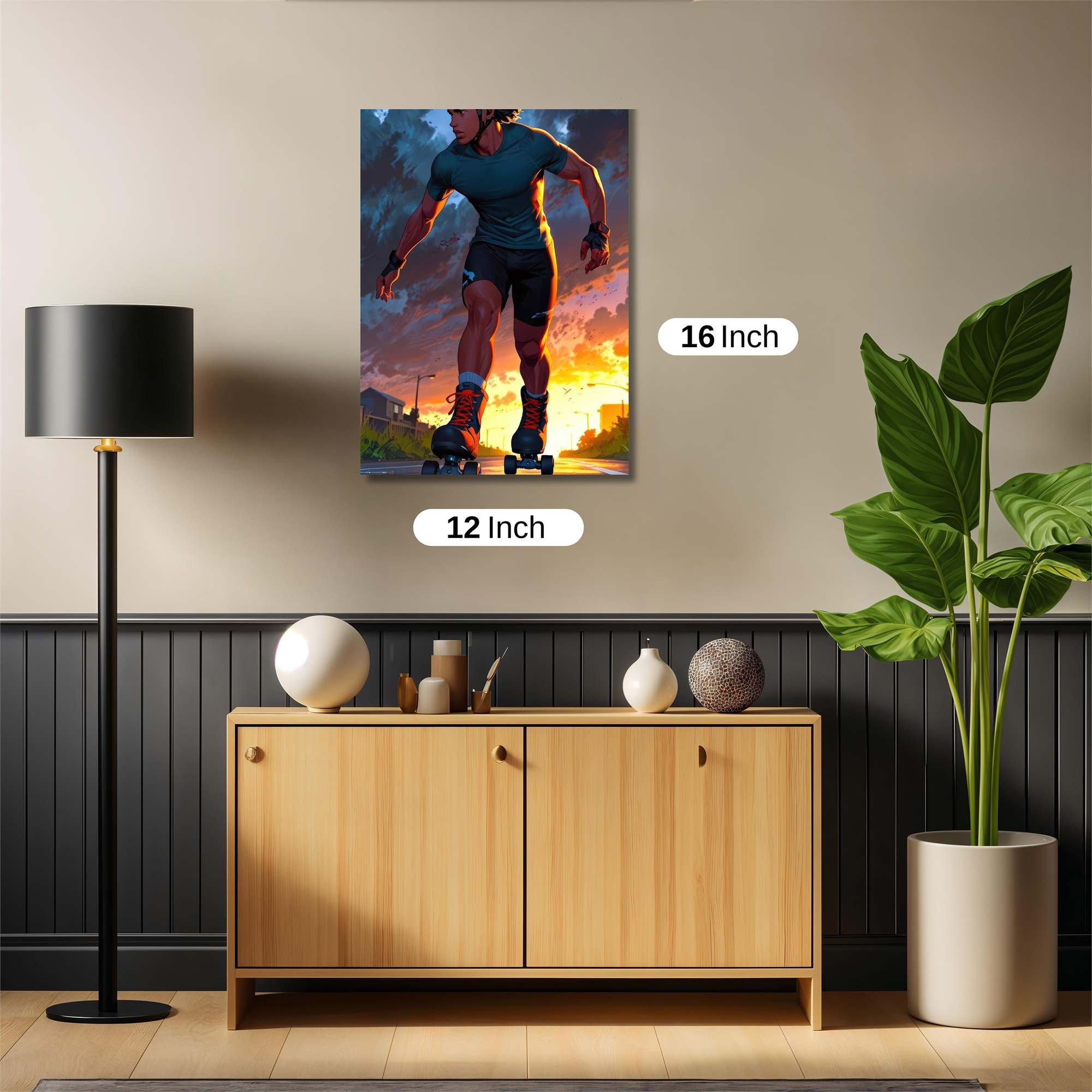 Skater Serenity Safe Wall Magnetic / M