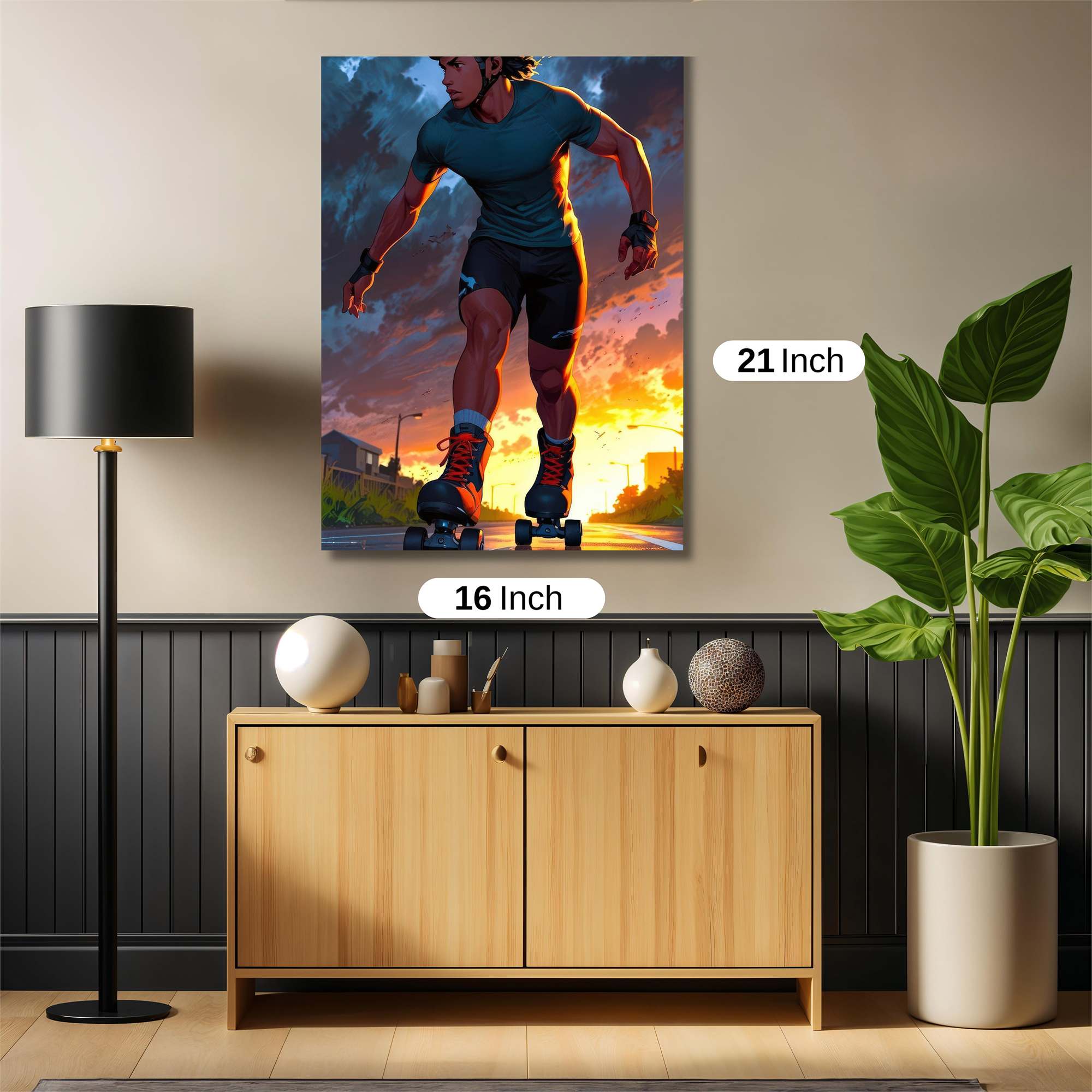 Skater Serenity Safe Wall Magnetic / M