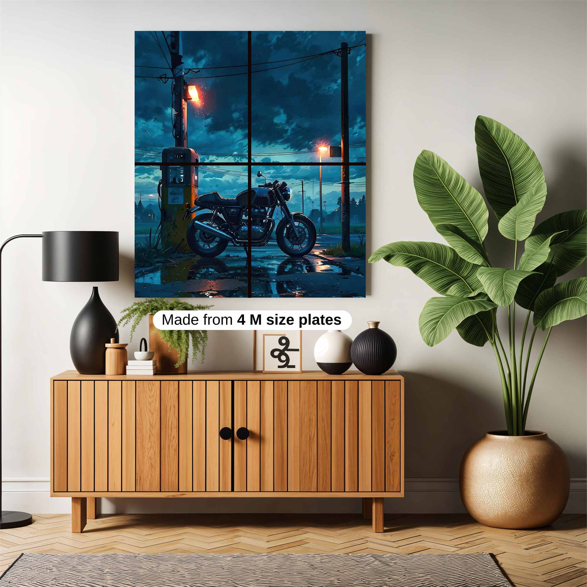 Motorcycle Melancholy Safe Wall Magnetic / M