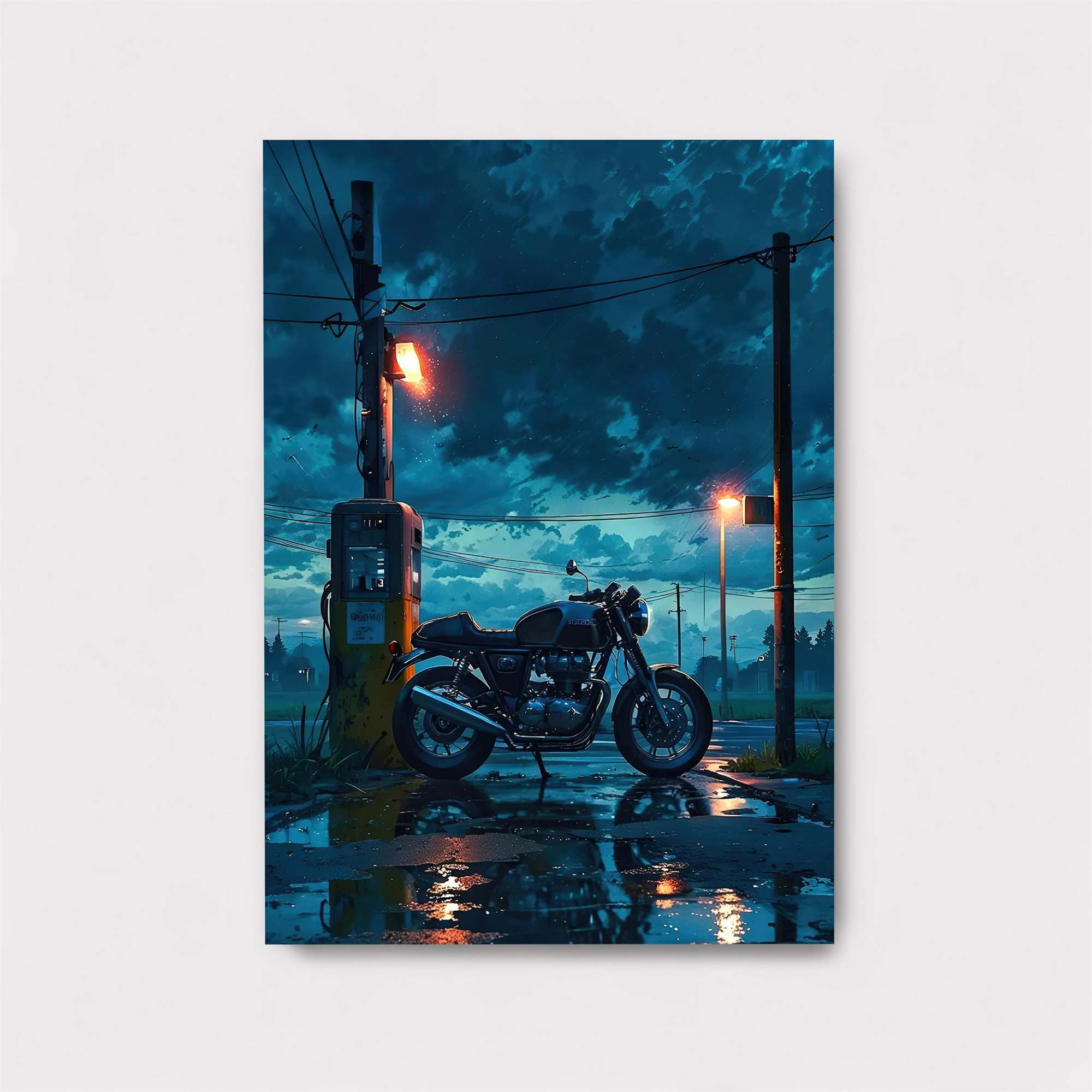 Motorcycle Melancholy Safe Wall Magnetic / M
