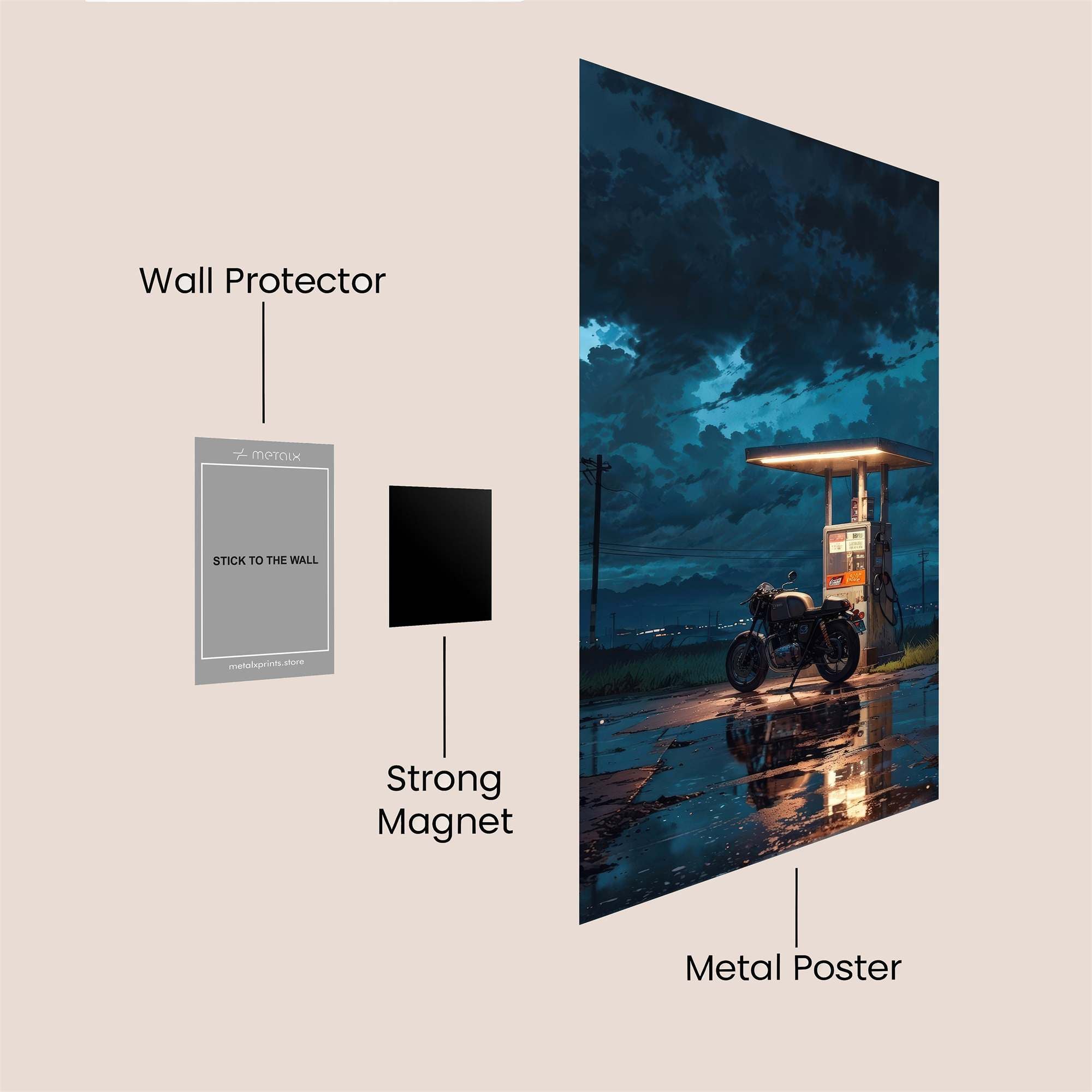 Motorist Melancholy Safe Wall Magnetic / M