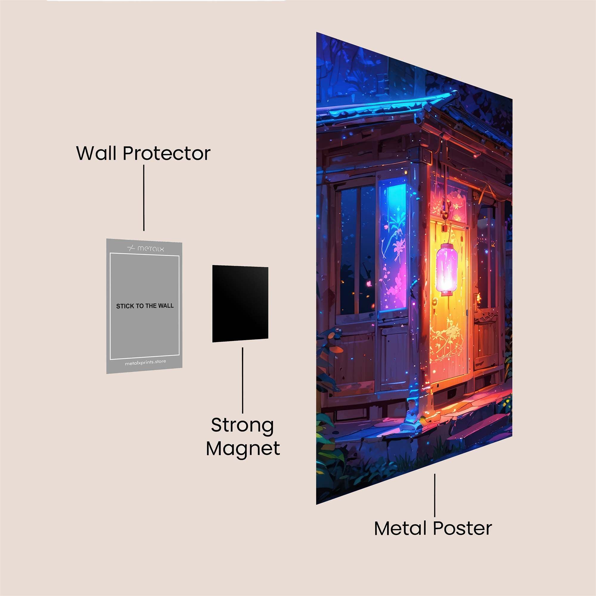 Lantern Glow Safe Wall Magnetic / M