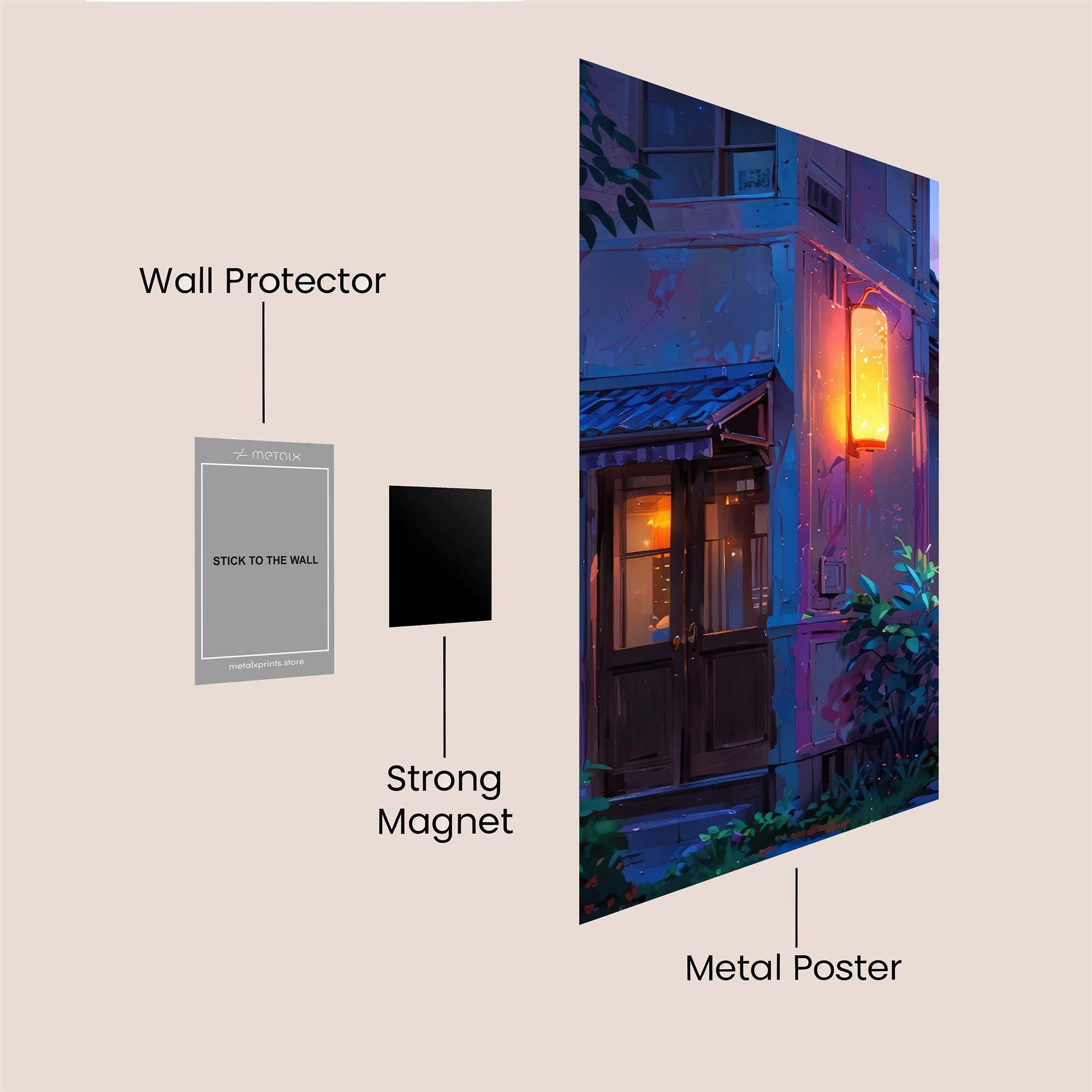 Lantern Glow Safe Wall Magnetic / M