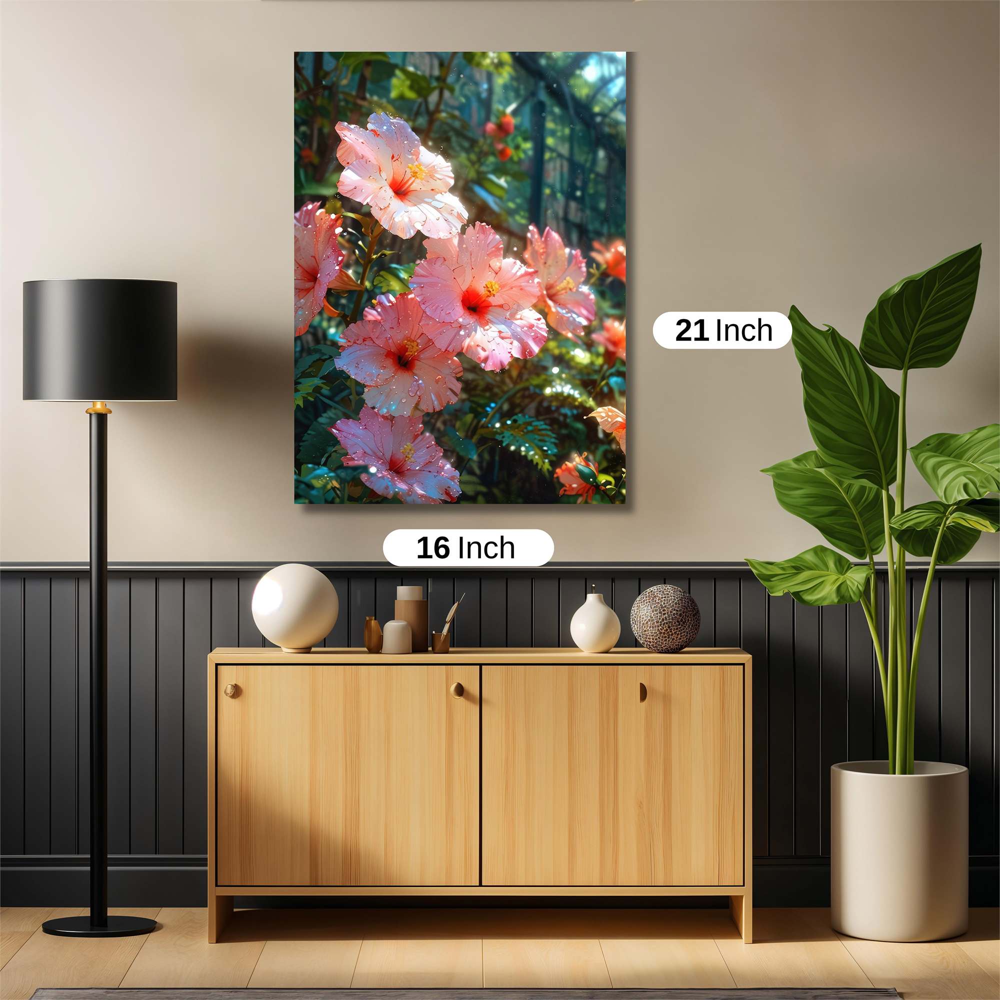 Hibiscus Harmony Safe Wall Magnetic / M