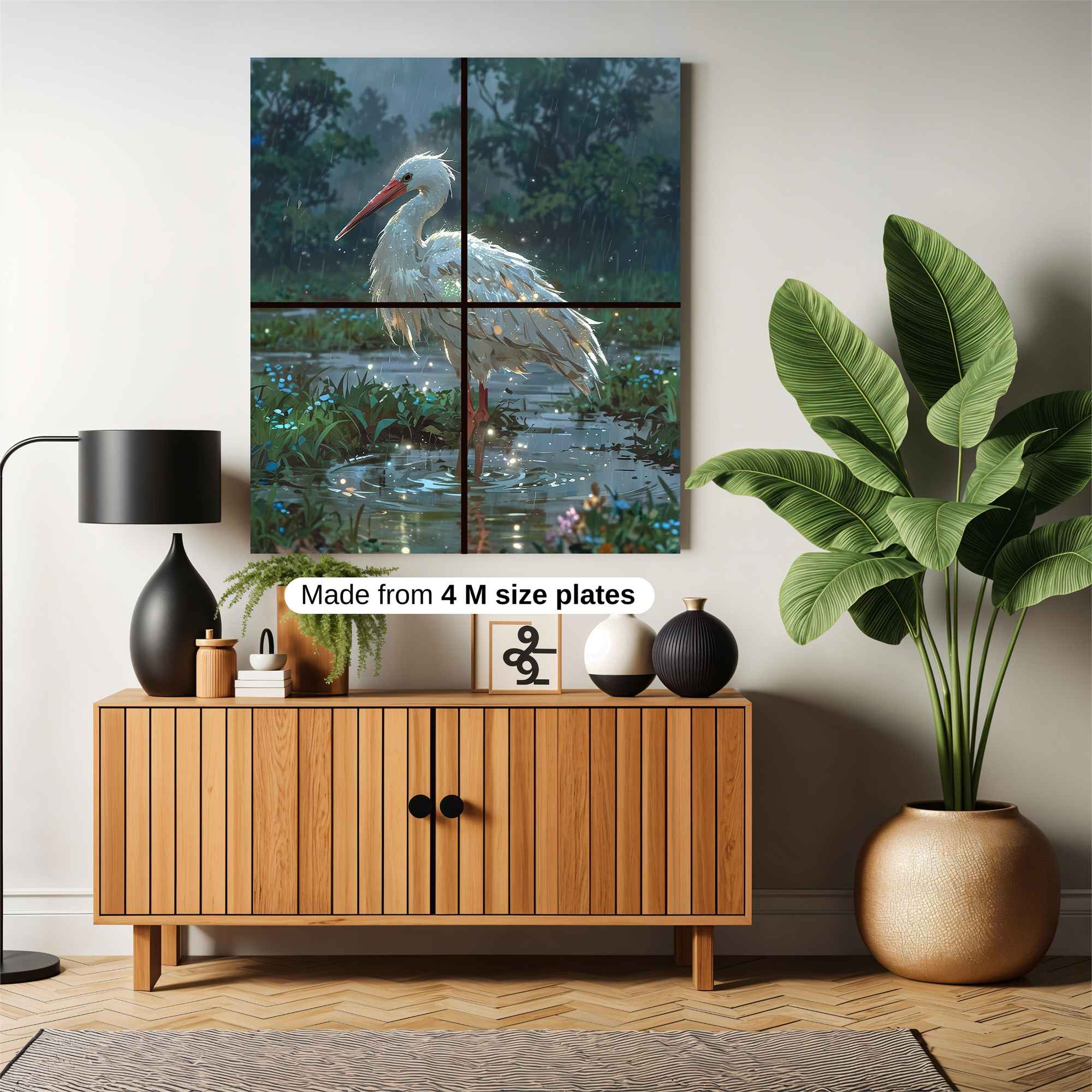 Ethereal Egret Safe Wall Magnetic / M