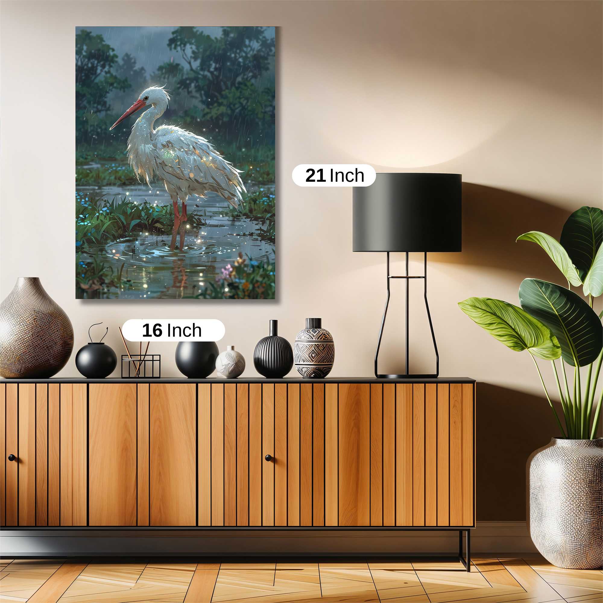 Ethereal Egret Safe Wall Magnetic / M