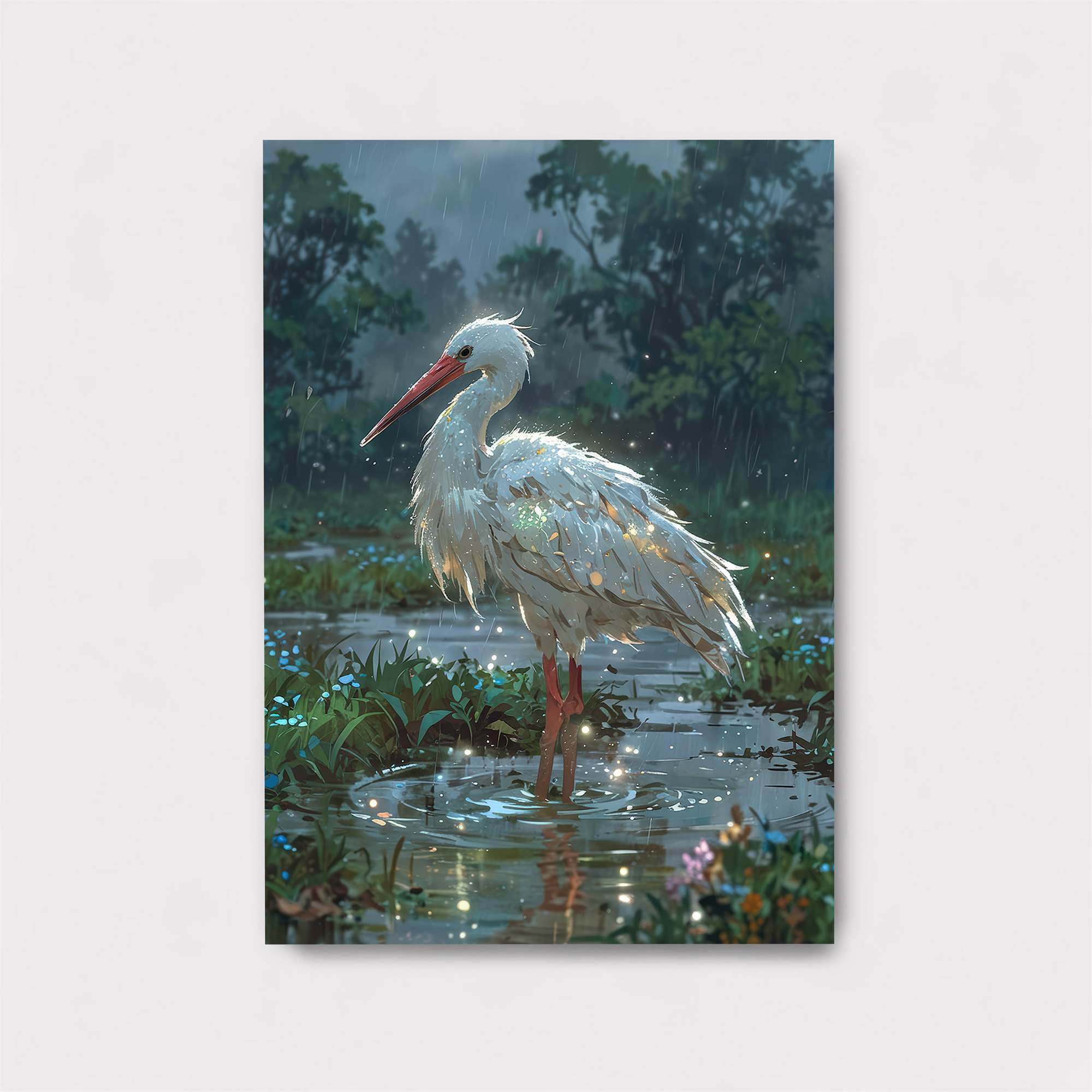 Ethereal Egret Safe Wall Magnetic / M