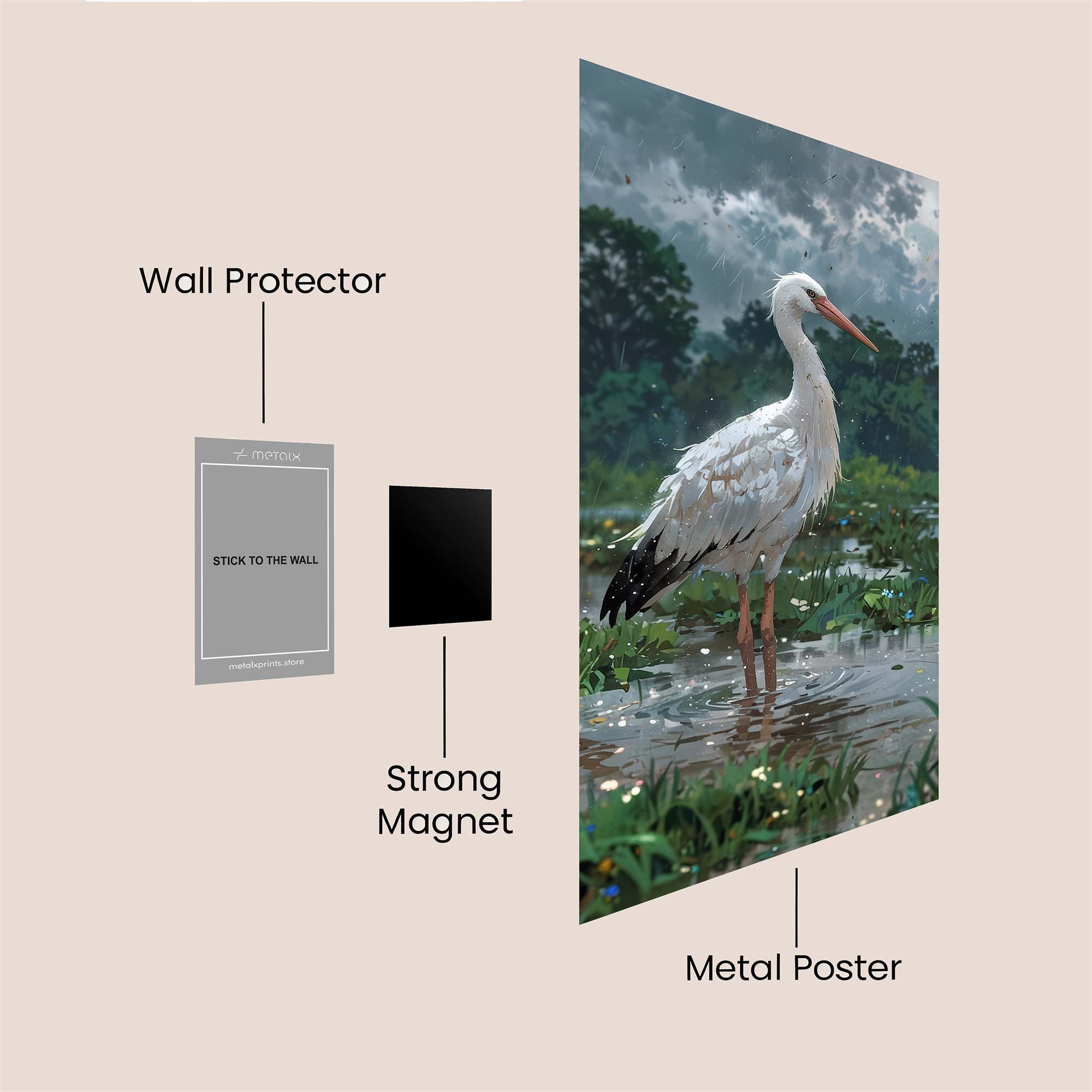 Stork Serenity Safe Wall Magnetic / M