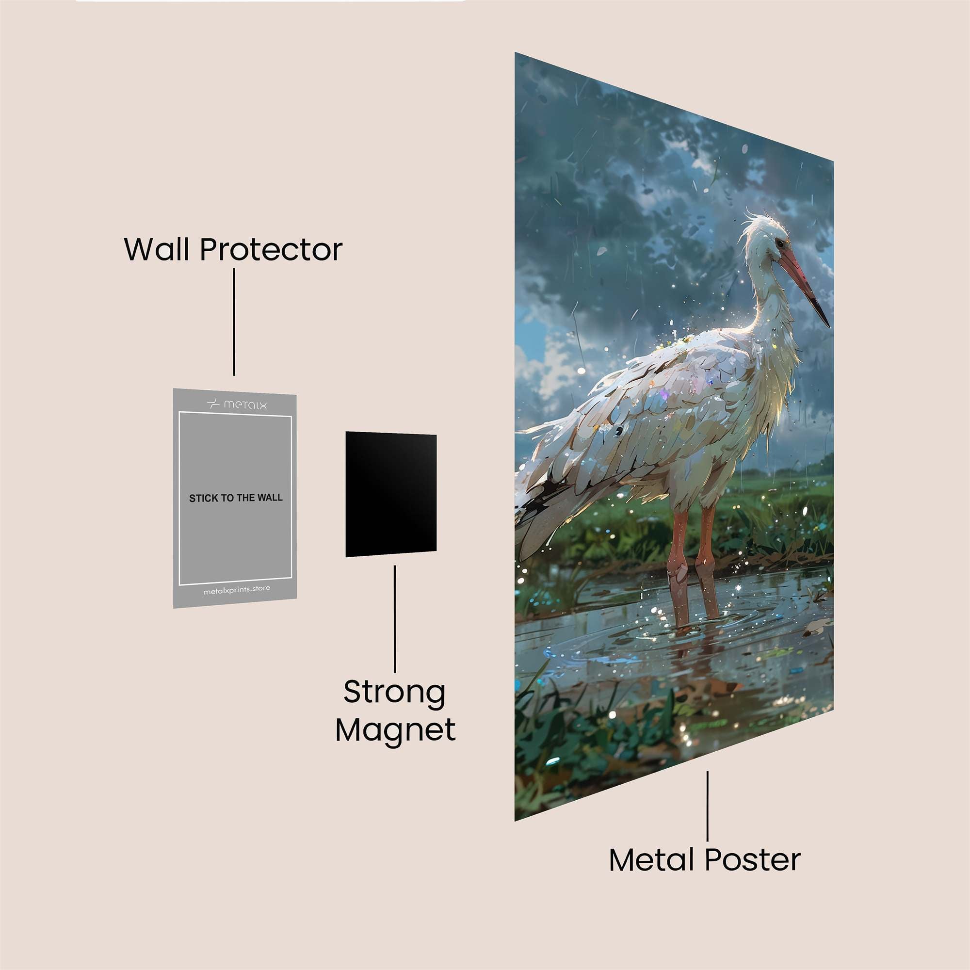 Egret Elegance Safe Wall Magnetic / M