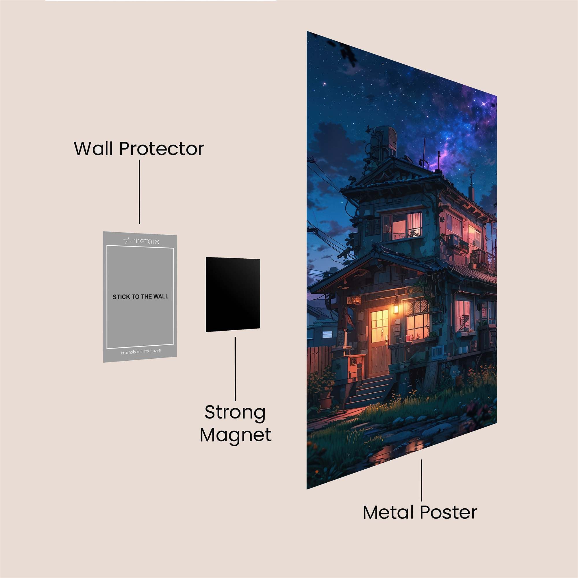 Starlit Serenity Safe Wall Magnetic / M