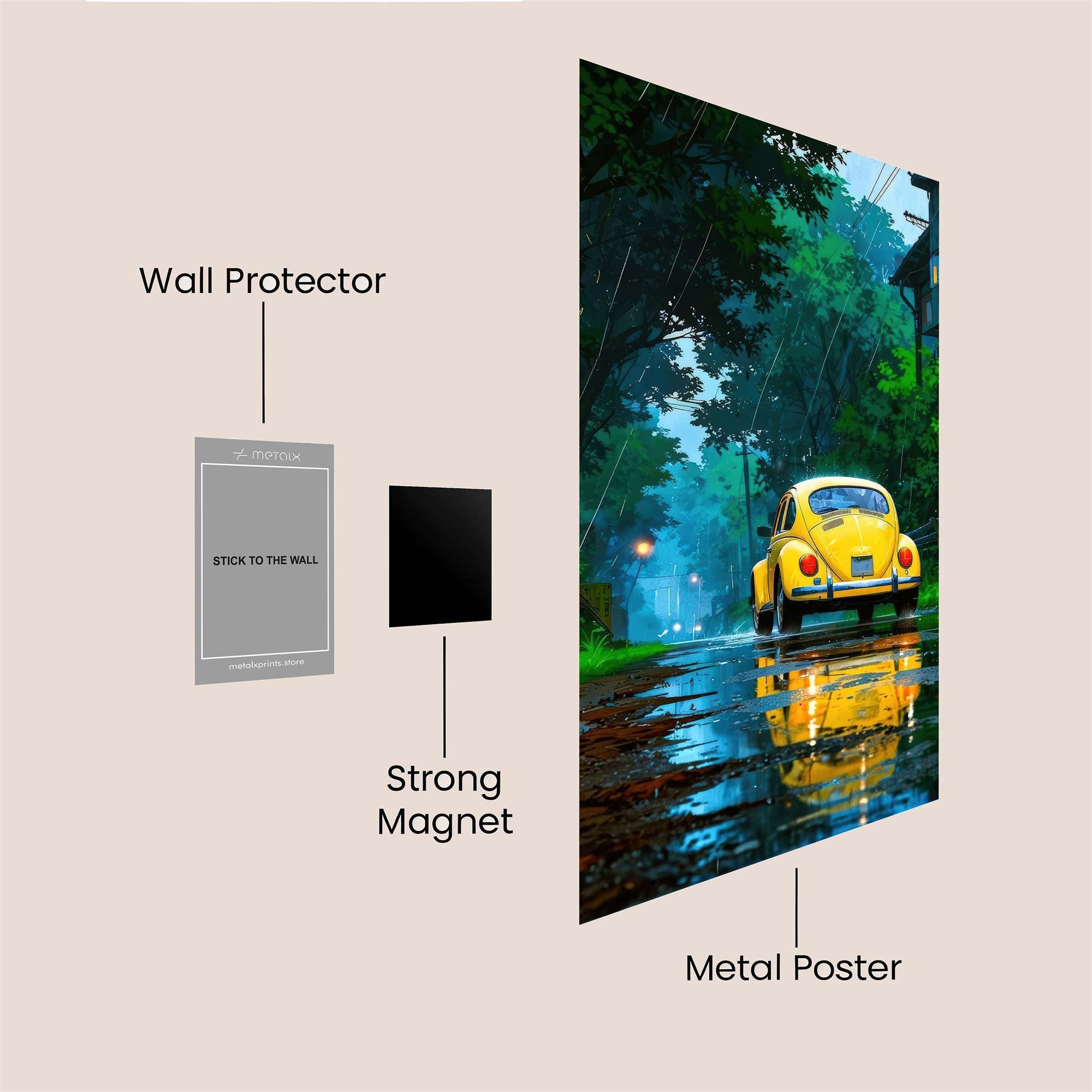 Beetle Serenity Safe Wall Magnetic / M