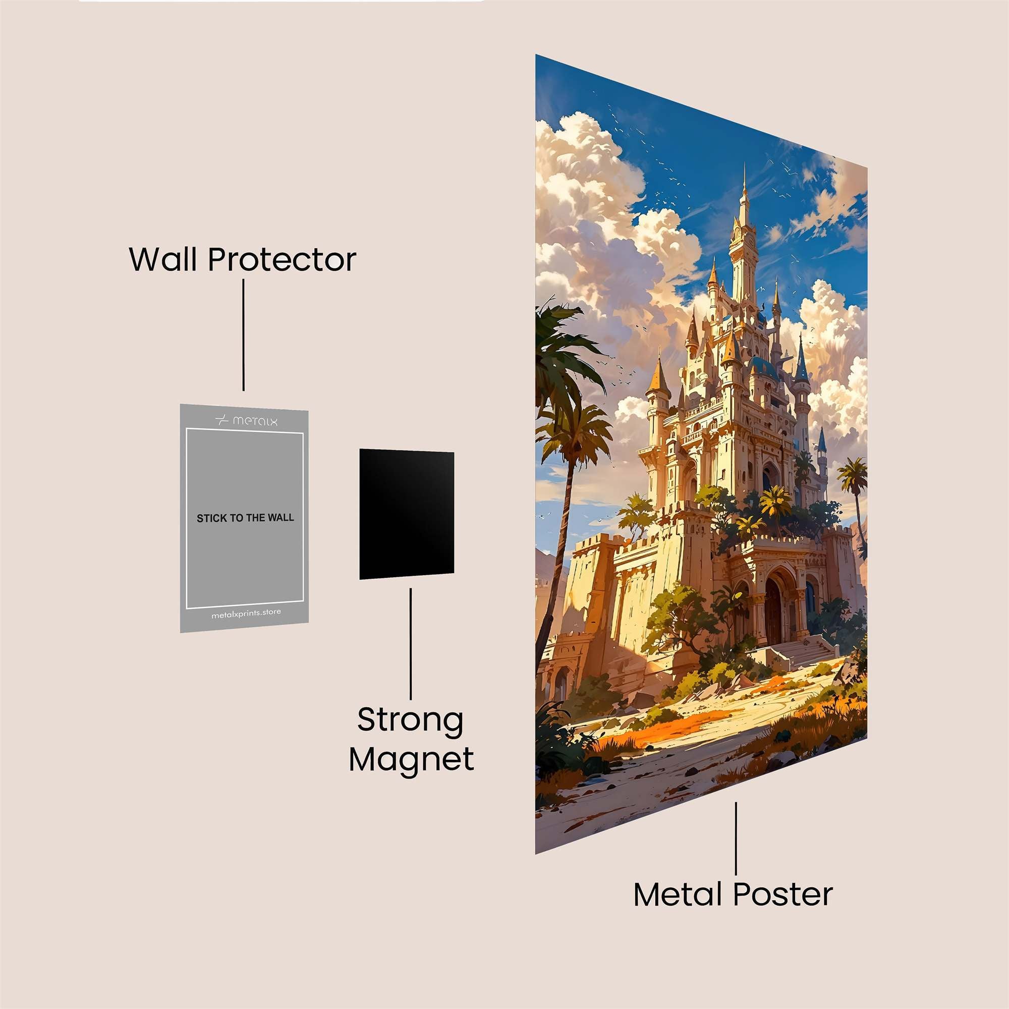 Castle Radiance Safe Wall Magnetic / M