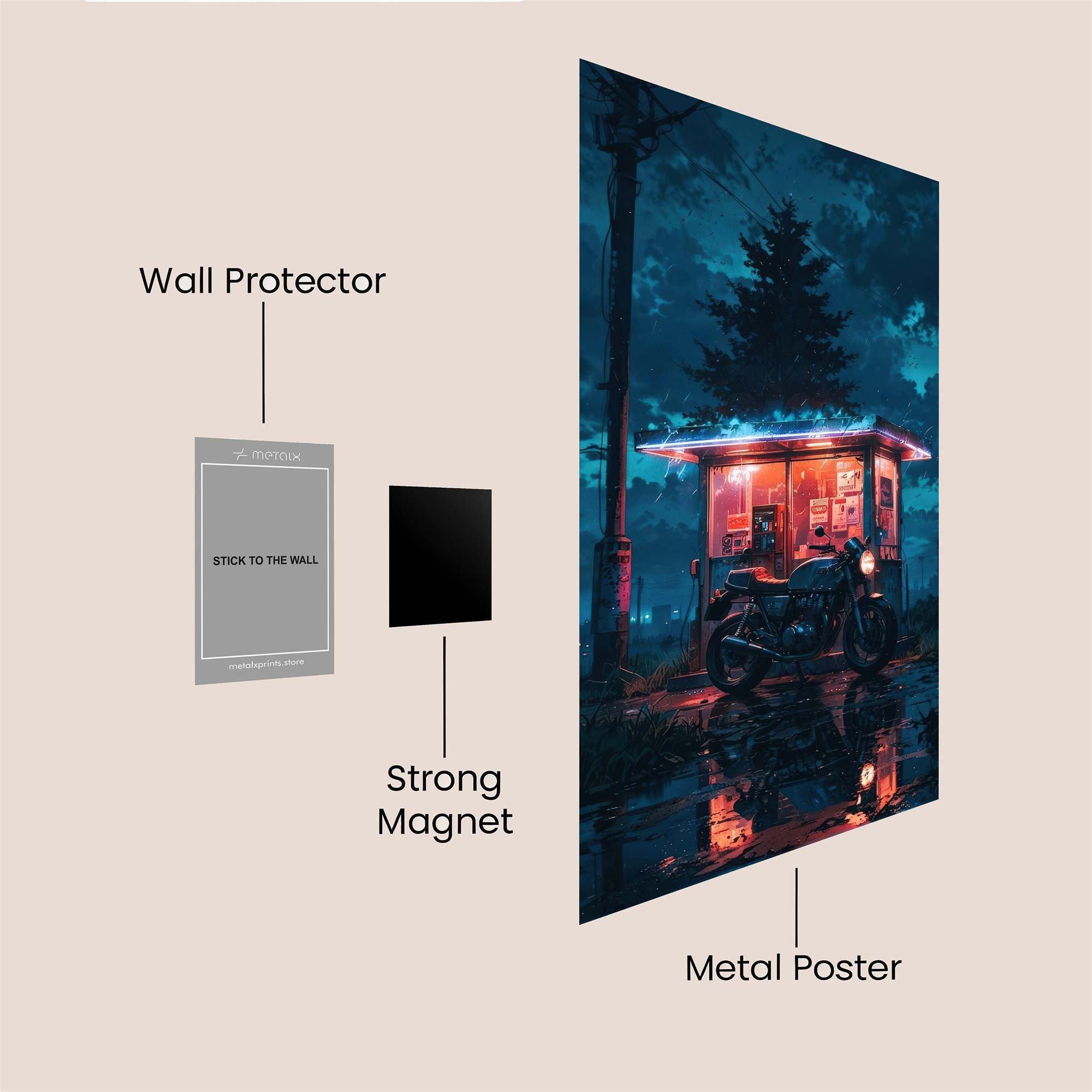 Night Haven Safe Wall Magnetic / M