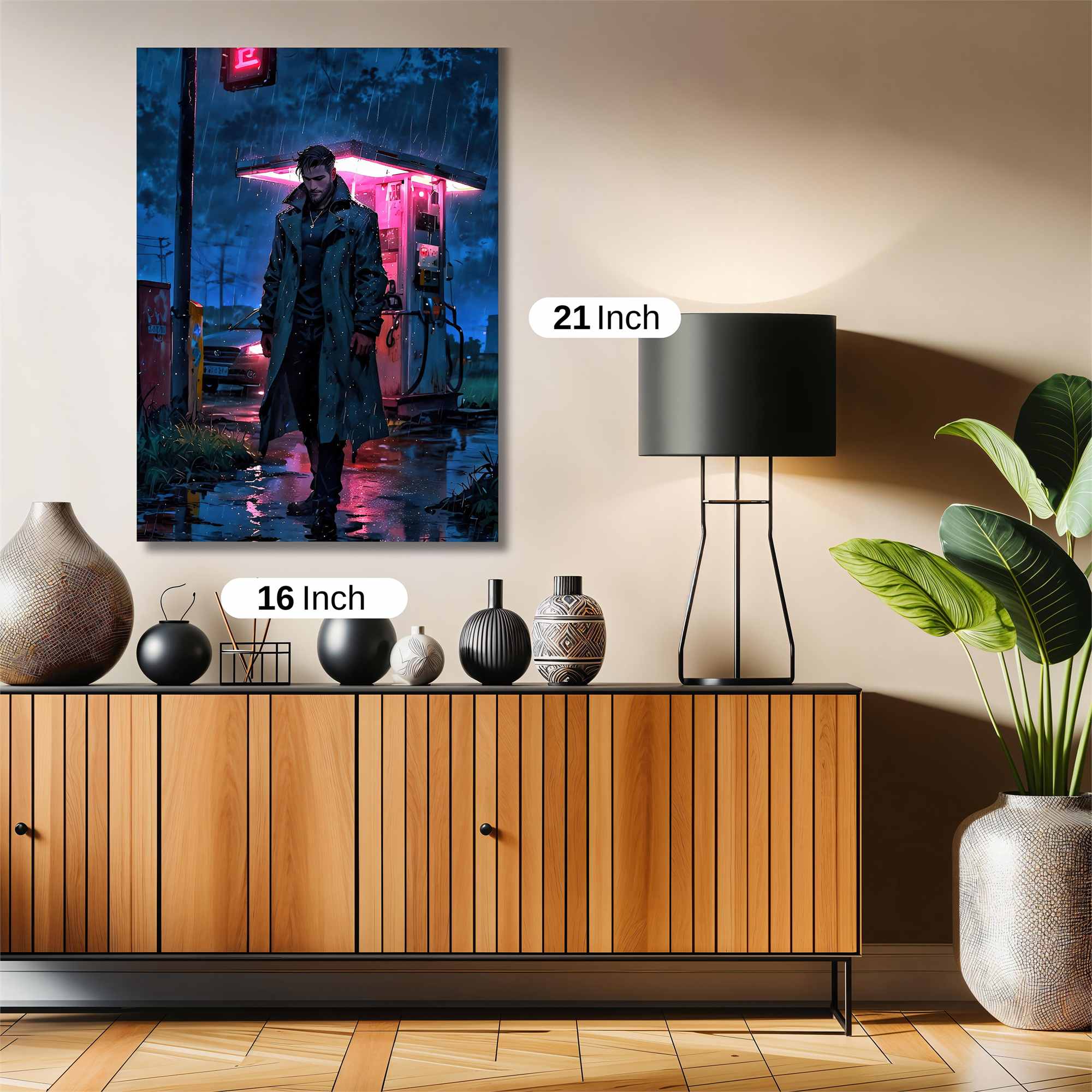 Neon Solitude Safe Wall Magnetic / M