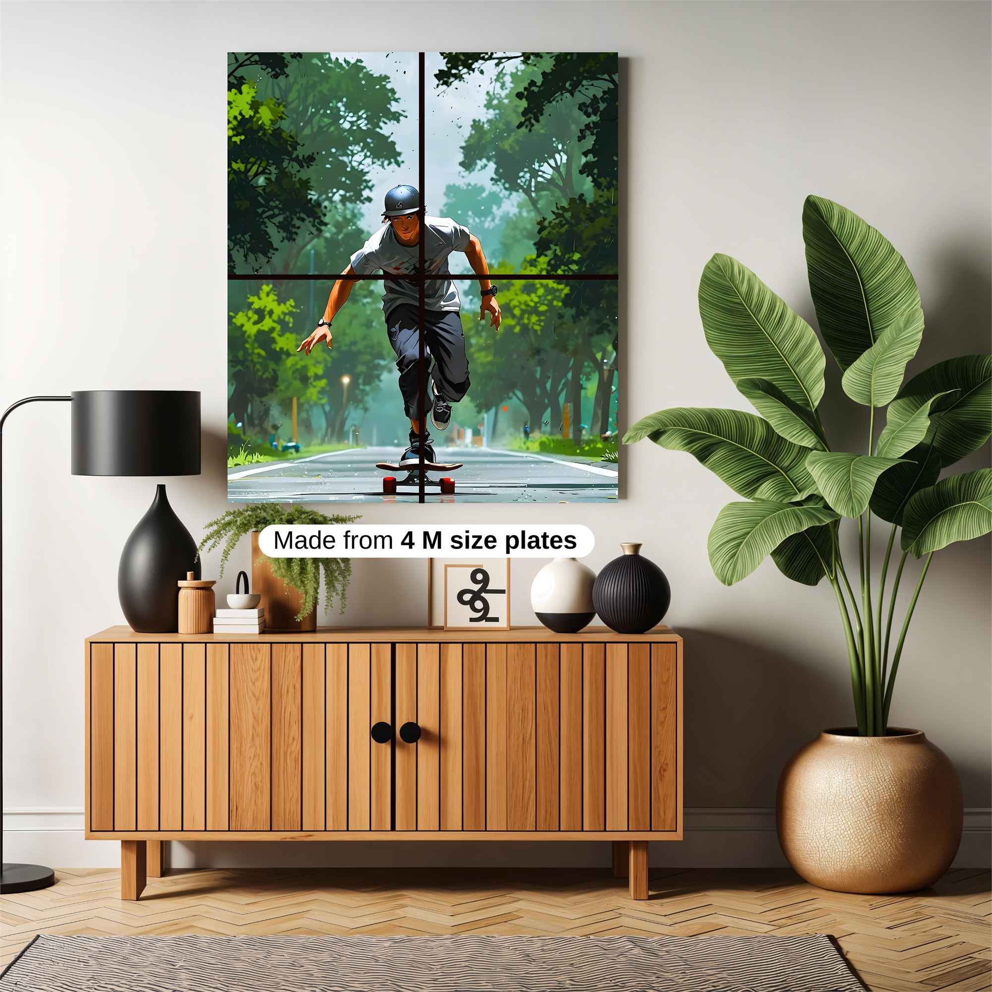 Skater Serenity Safe Wall Magnetic / M