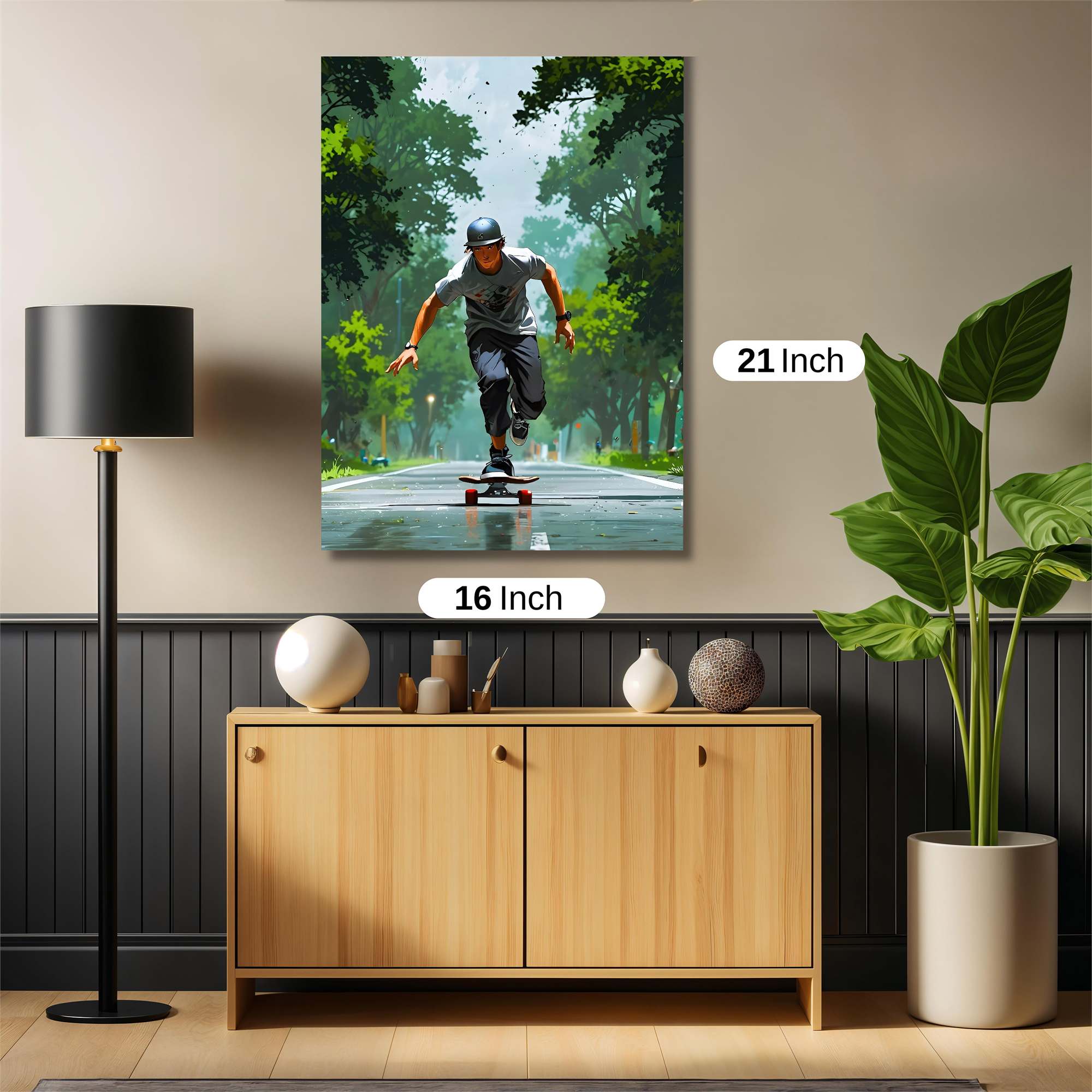 Skater Serenity Safe Wall Magnetic / M