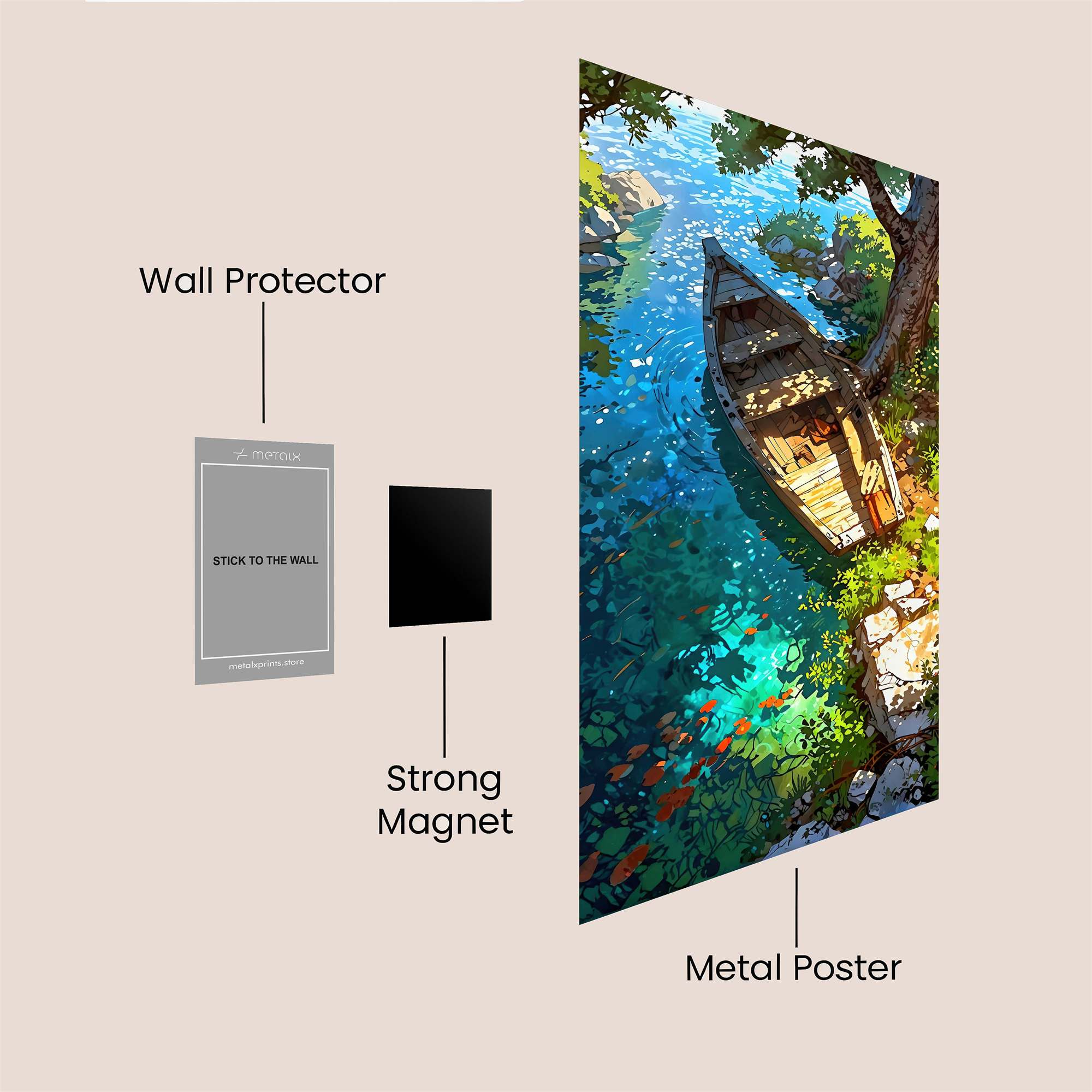 Boat Serenity Safe Wall Magnetic / M