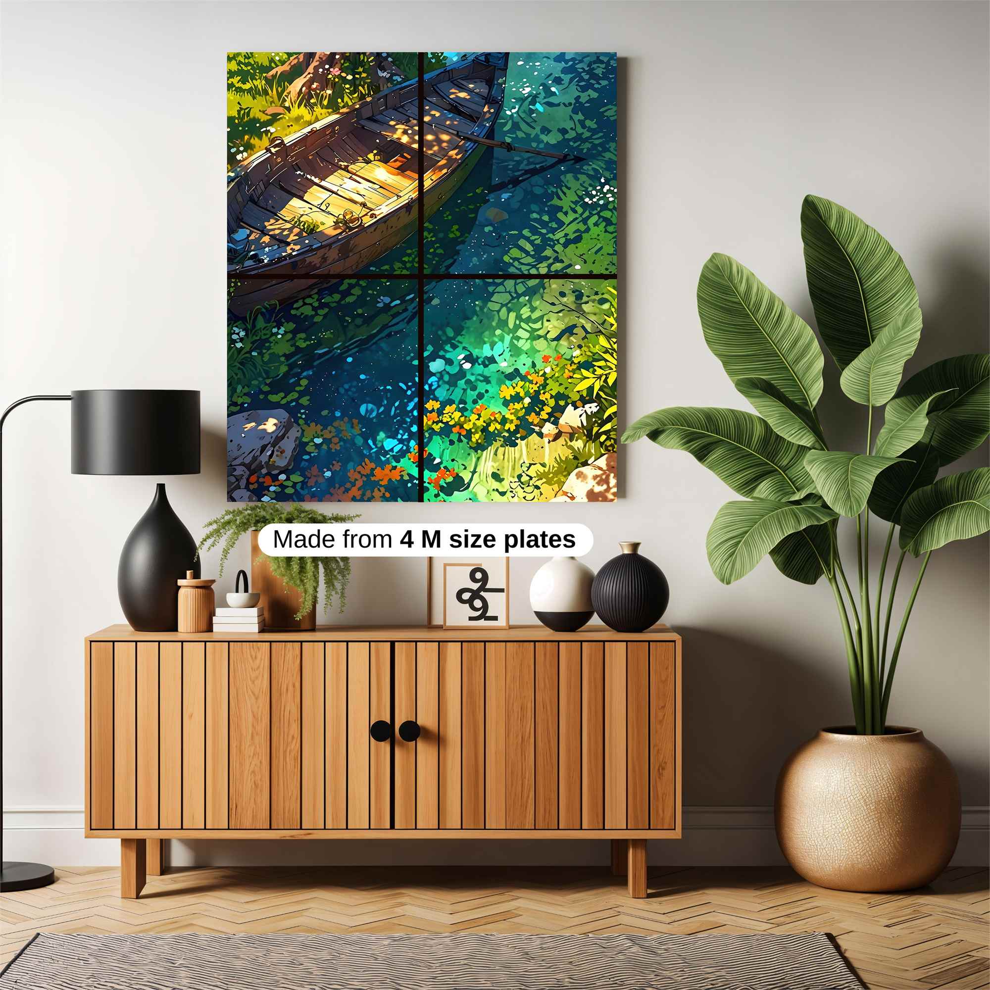 Tranquil Boat Safe Wall Magnetic / M