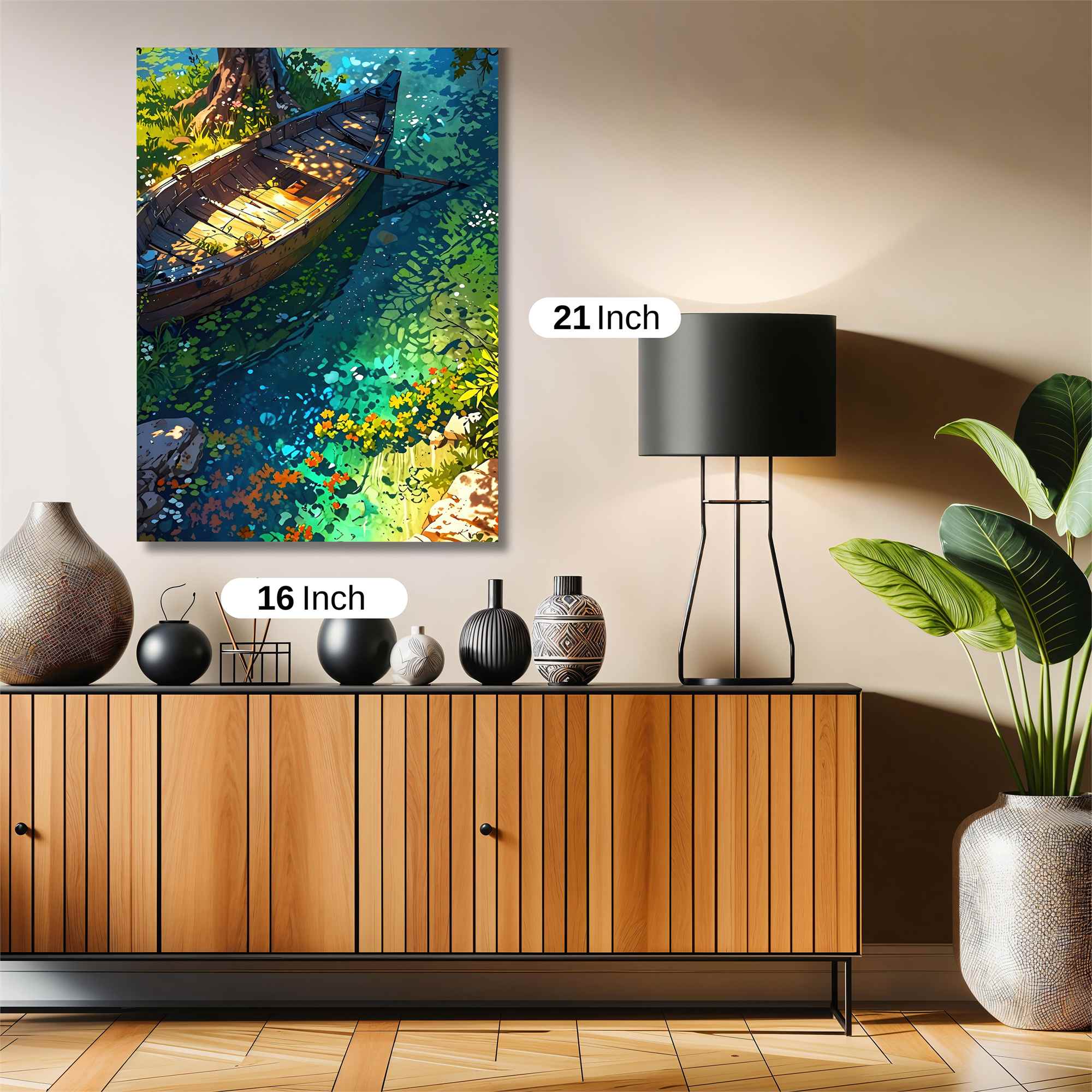 Tranquil Boat Safe Wall Magnetic / M