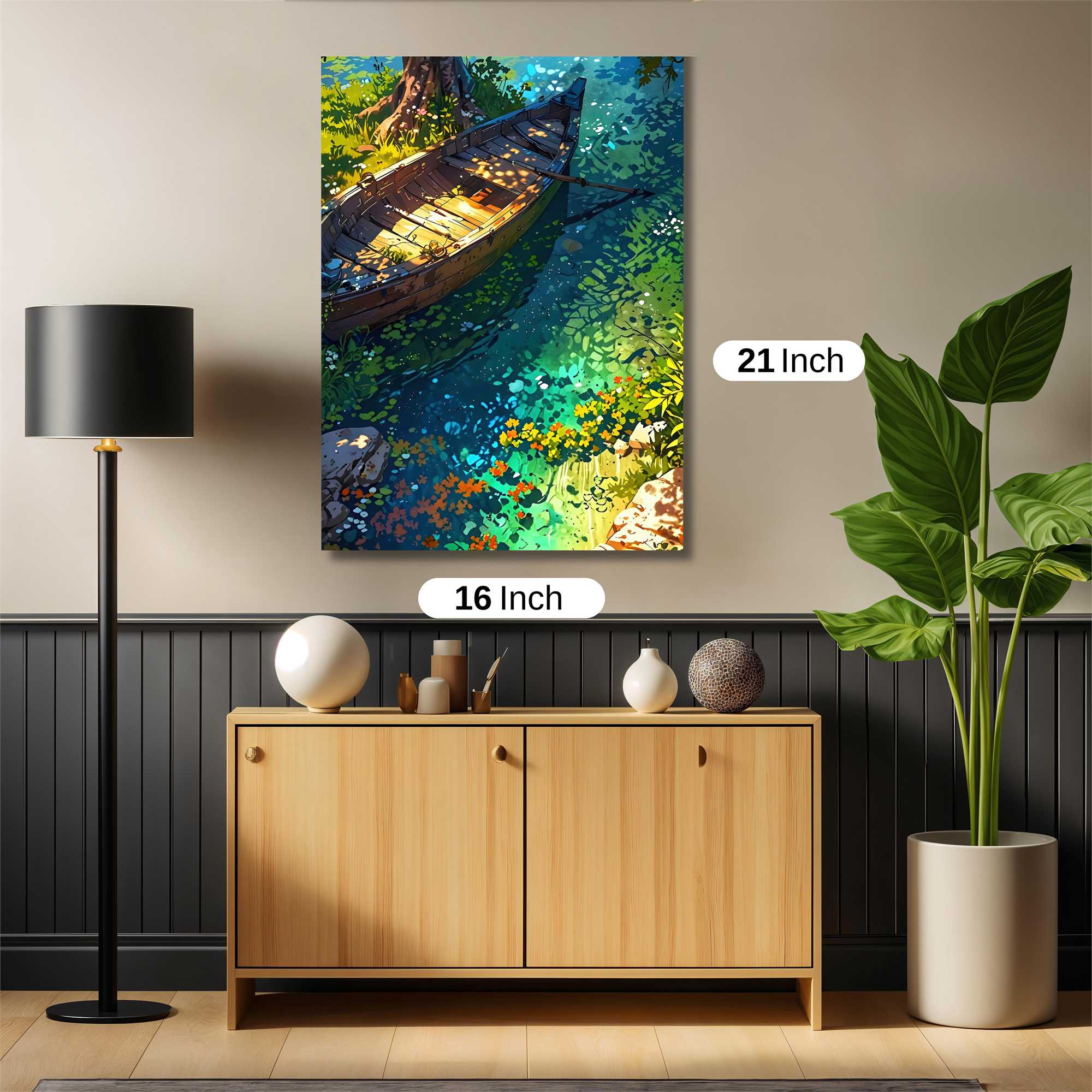 Tranquil Boat Safe Wall Magnetic / M