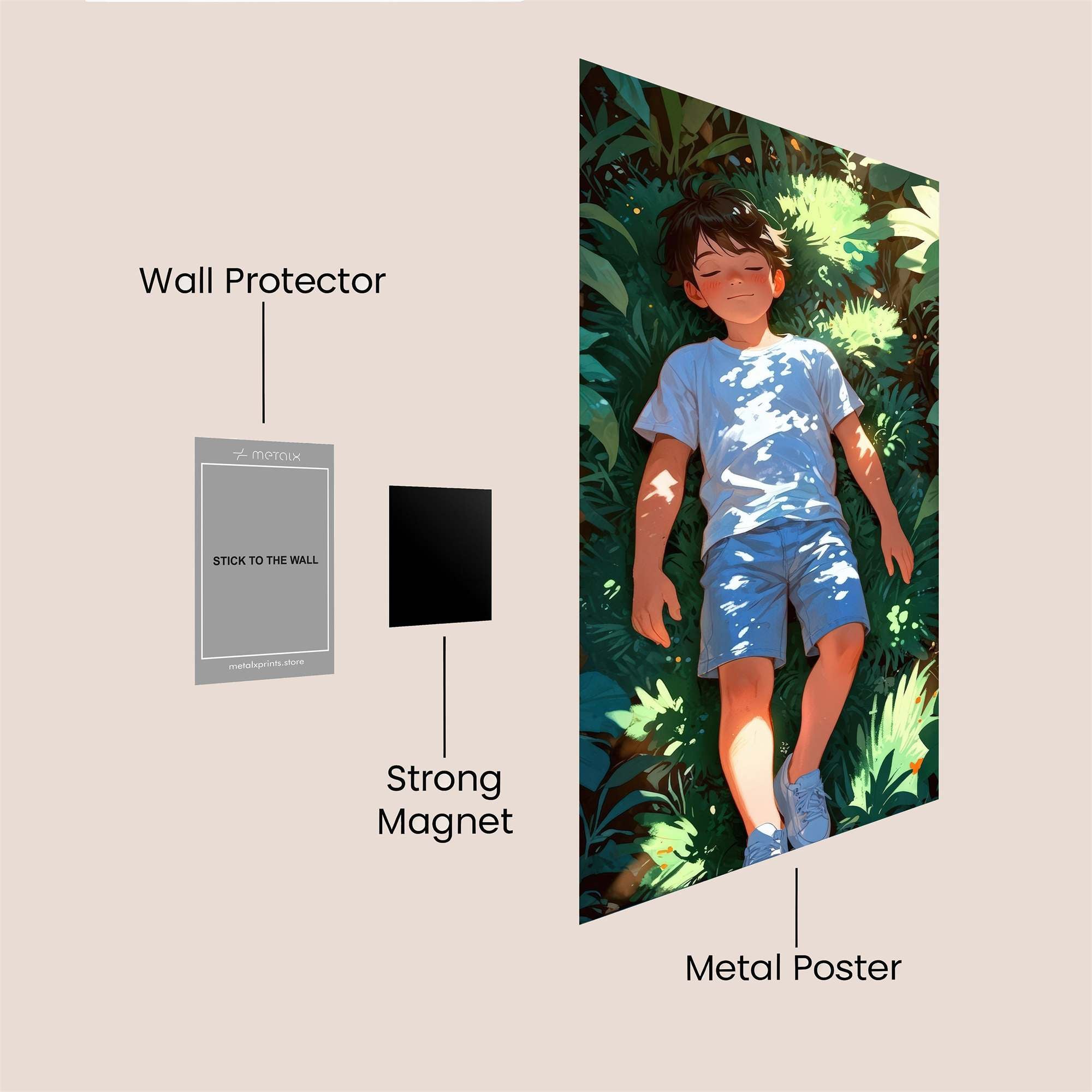 Sunlit Serenity Safe Wall Magnetic / M