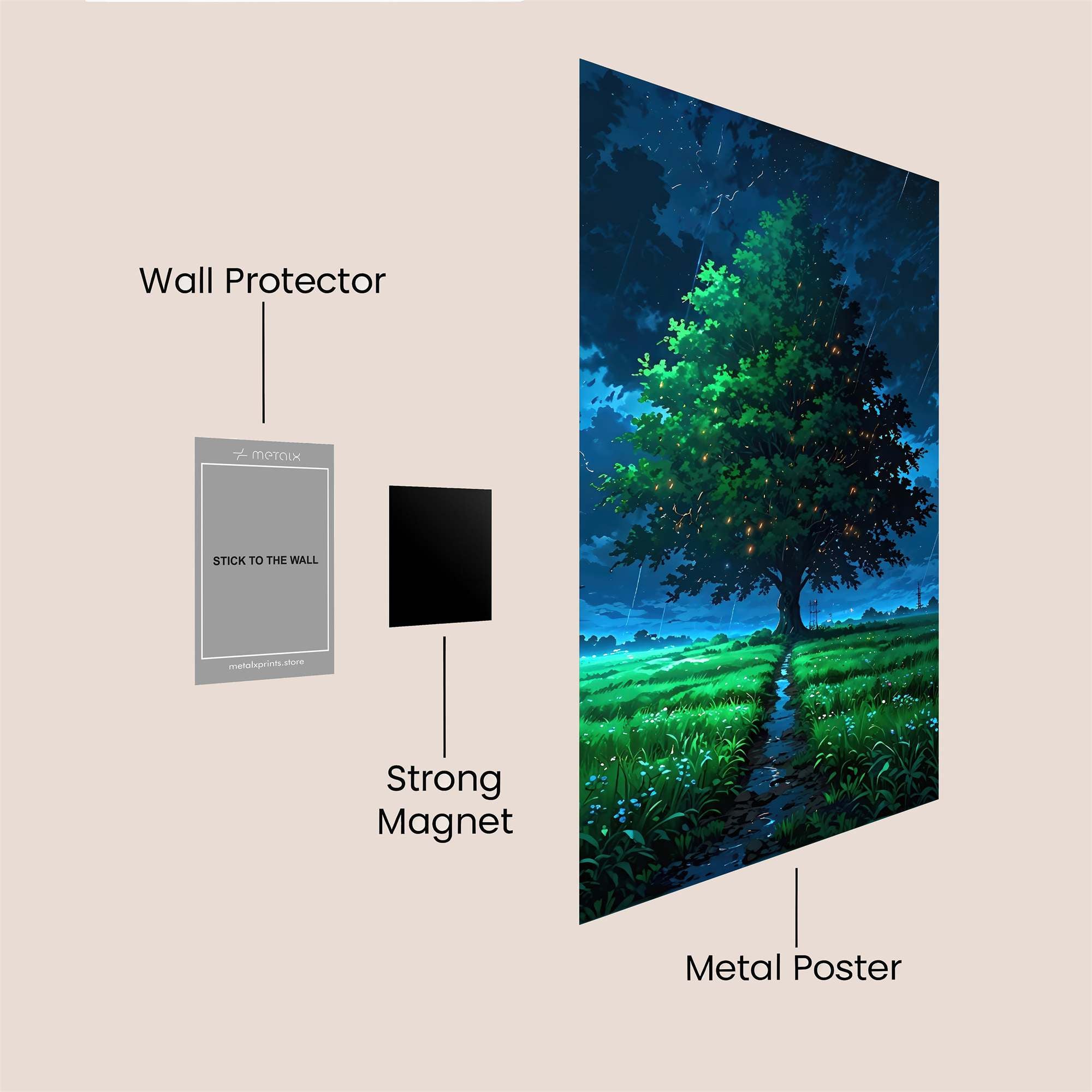 Luminous Tranquility Safe Wall Magnetic / M