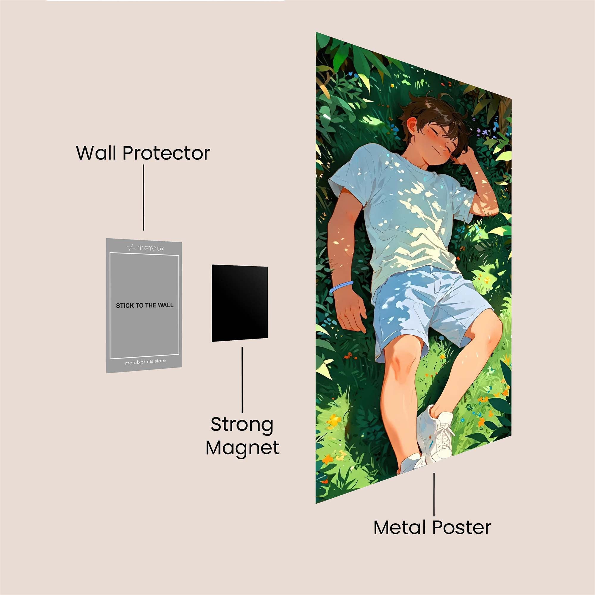 Sunlit Serenity Safe Wall Magnetic / M