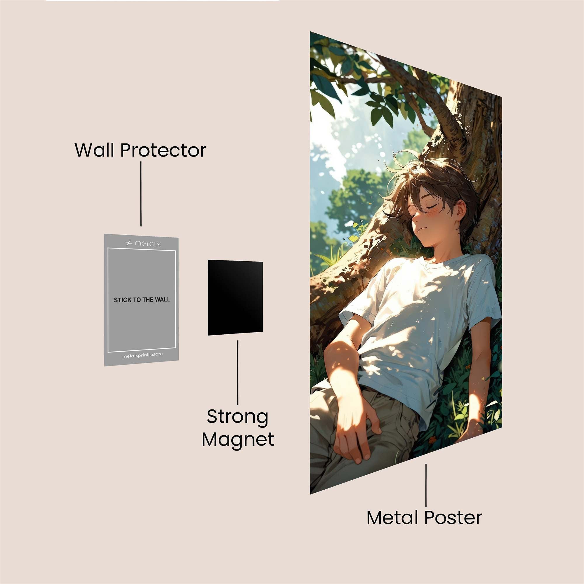 Sunlit Serenity Safe Wall Magnetic / M