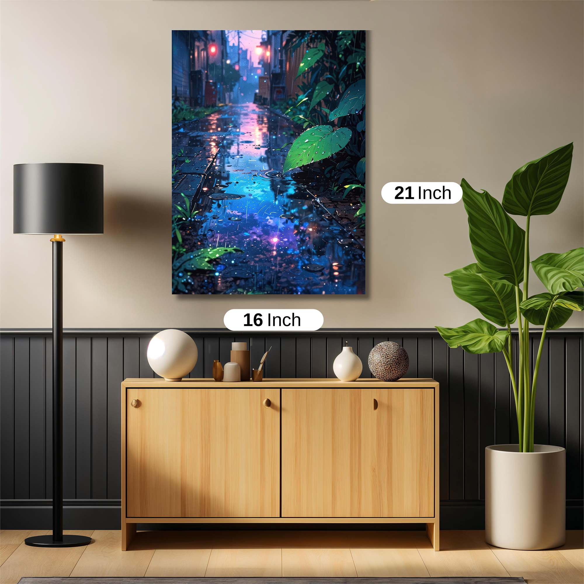 Neon Serenity Safe Wall Magnetic / M
